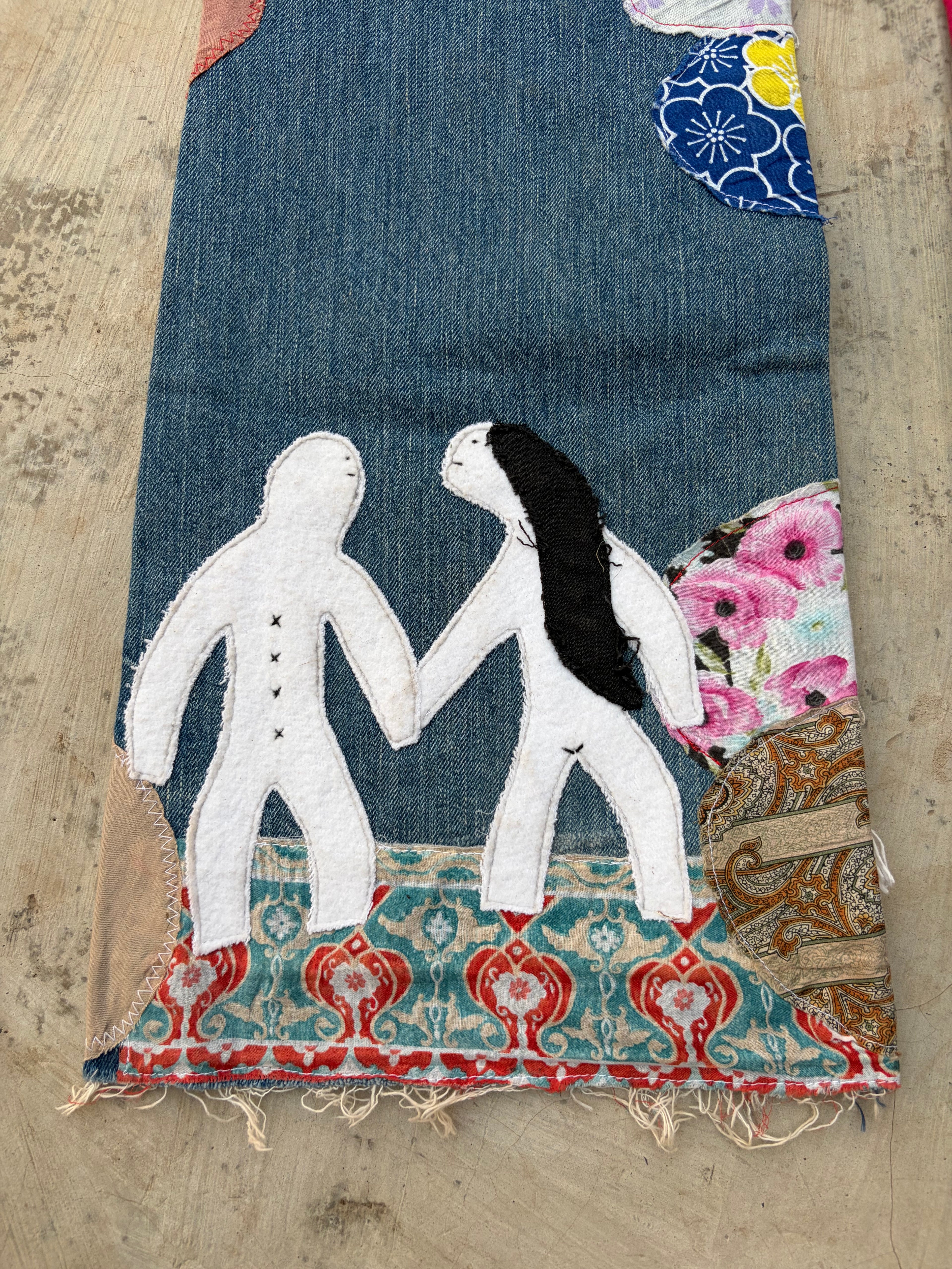 Archive 00s Kapital Kiro Hirata Patchwork Boro Flared Denim Jeans 32