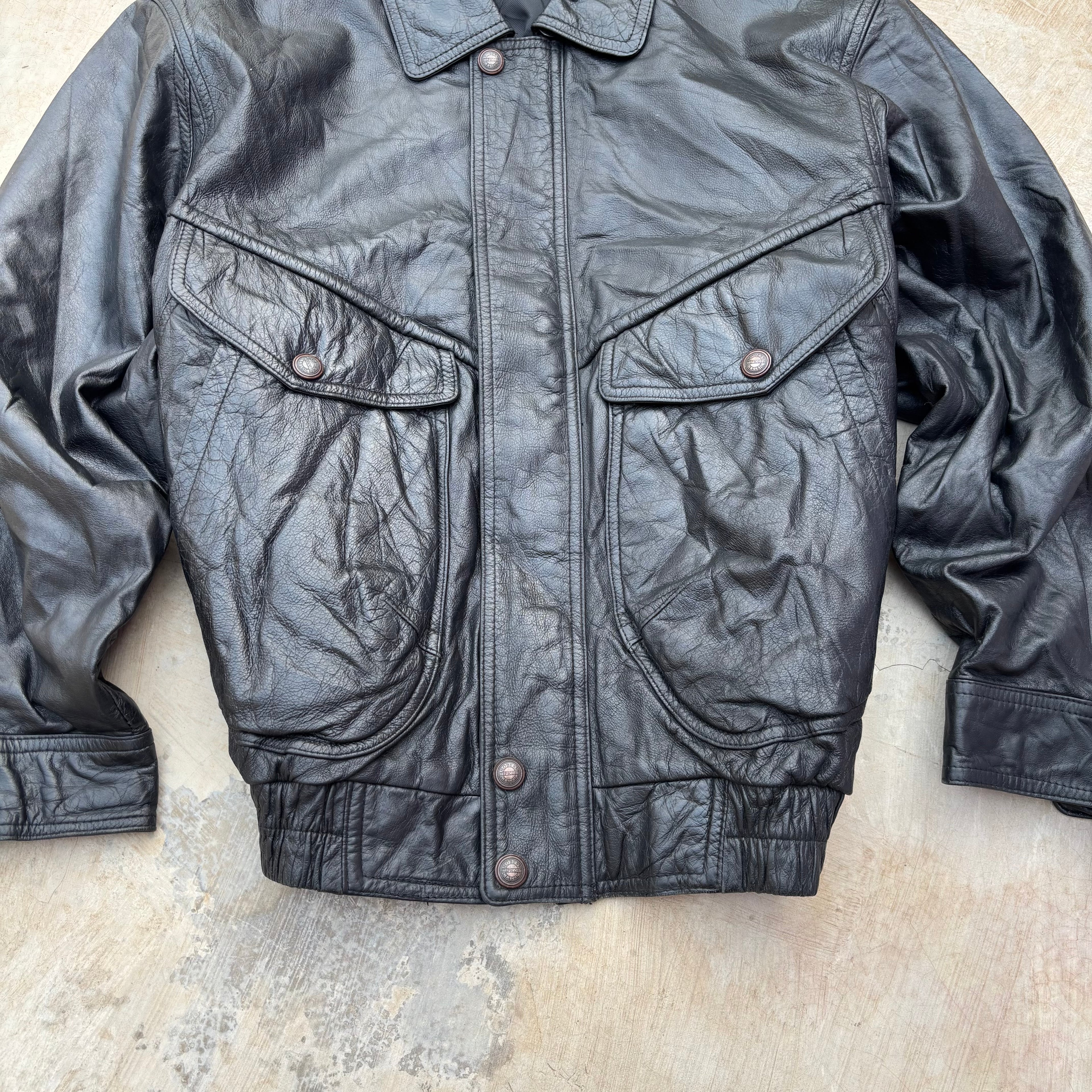 Vintage 90s Tipi Cosi Leather Jacket M/L