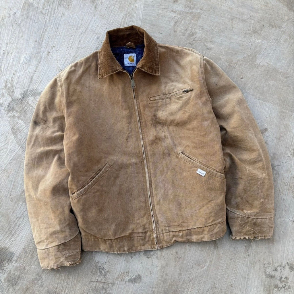 Vintage 90s Faded Carhartt Detroit Jacket BRN M