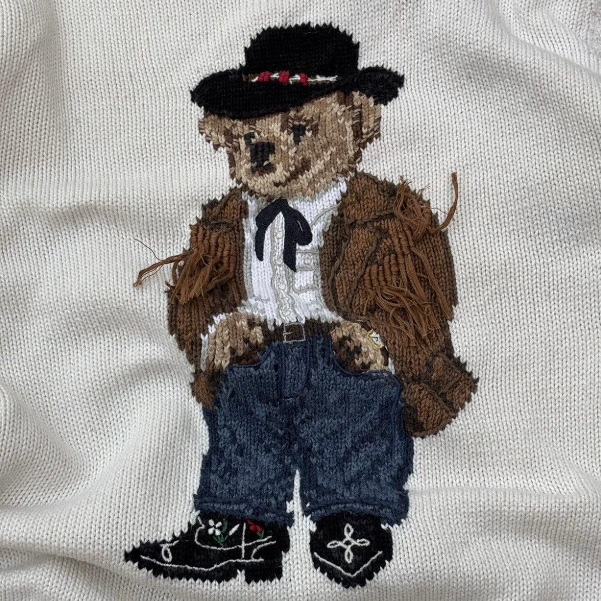 Vintage Polo Ralph Lauren Bear Knitwear L
