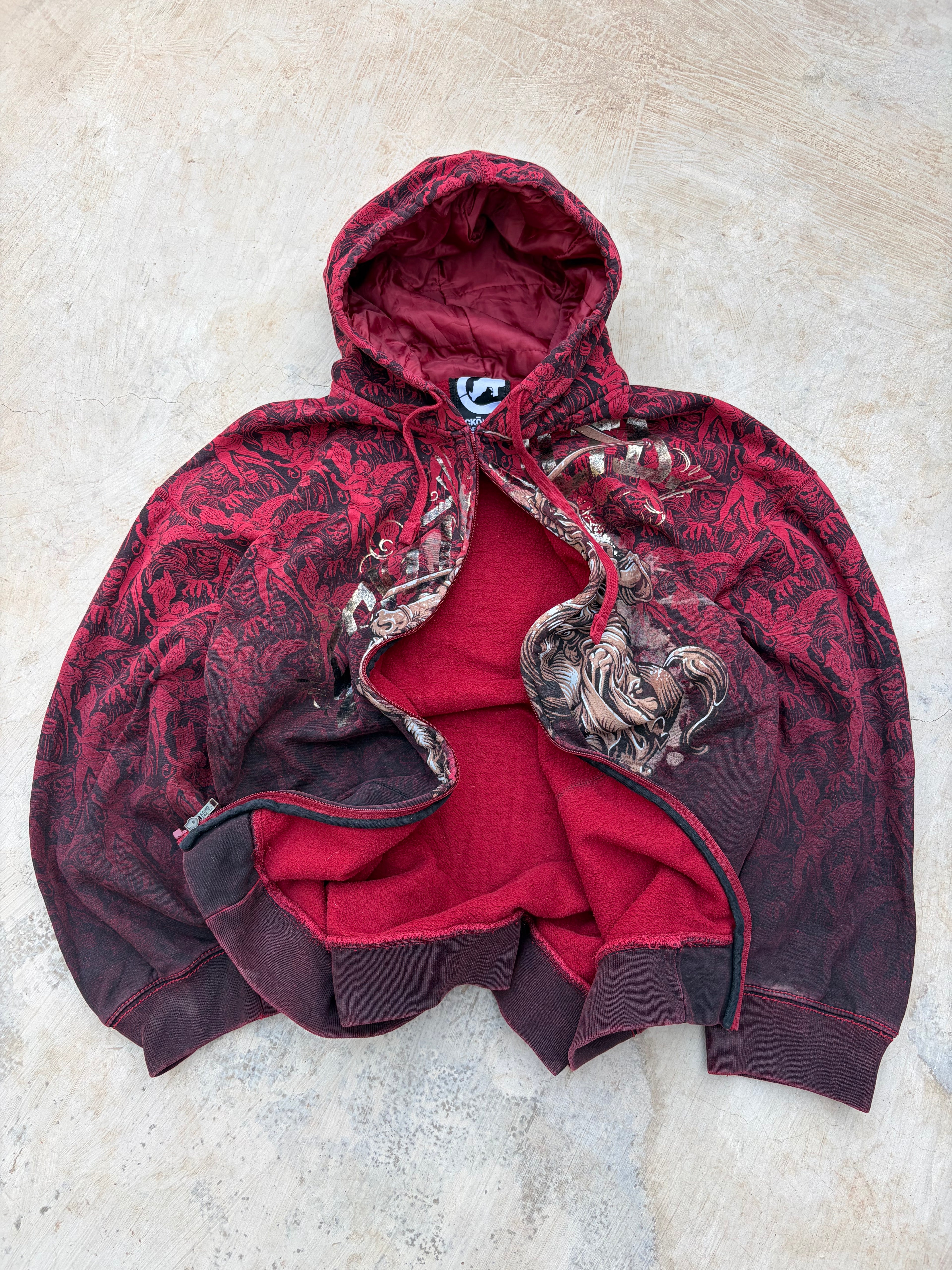 Vintage 00s Ecko UNLTD Zip Hoodie 3XL Oversized