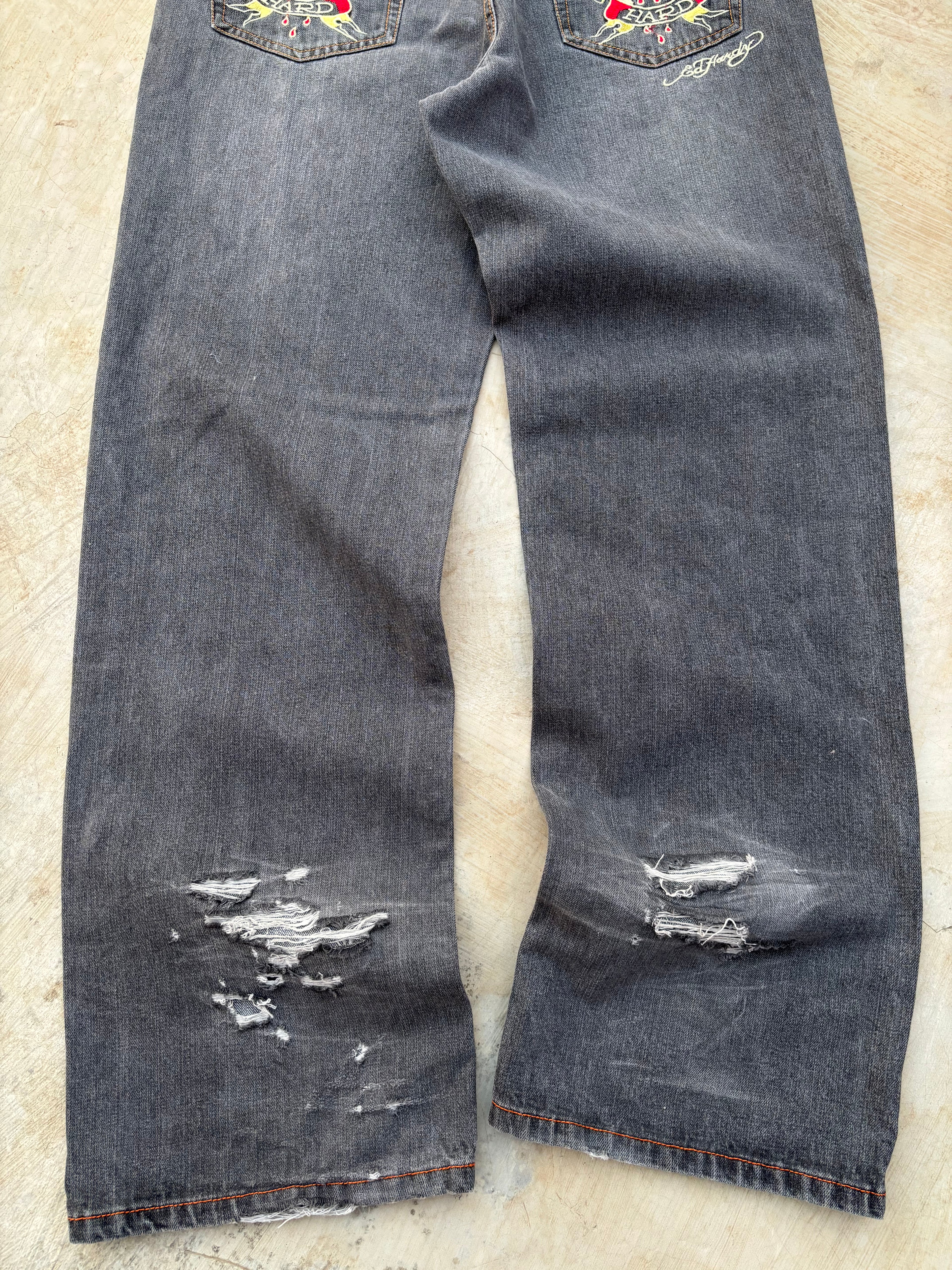 Vintage 00s Edhardy Y2K Pant Spellout 36