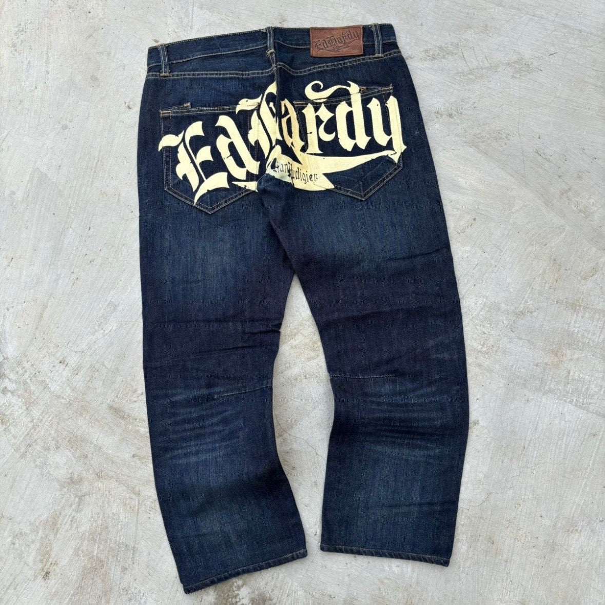 Vintage Edhardy Spell Out Jeans 34