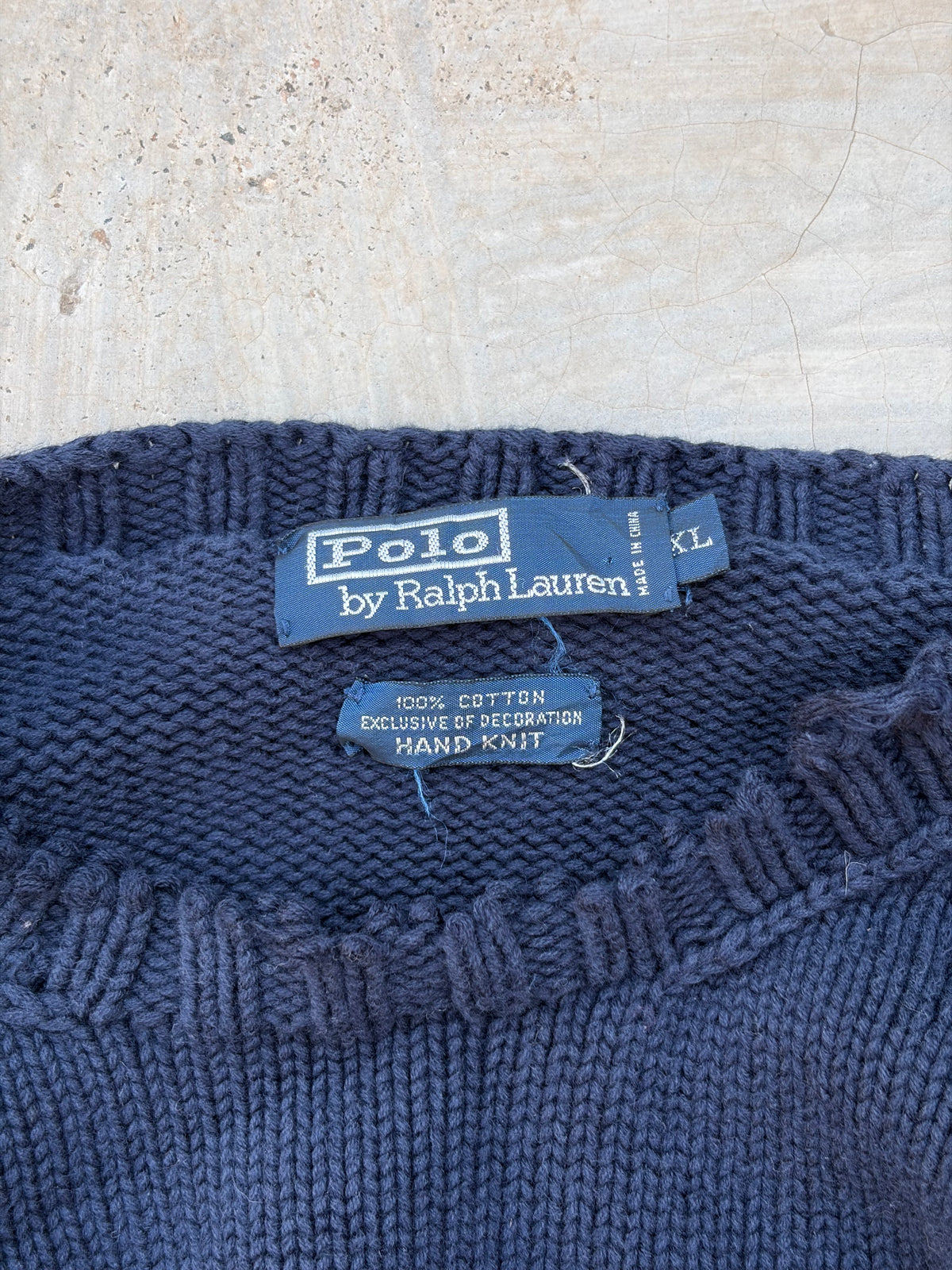 Rare 1992 Polo Ralph Lauren Polo Bear USA Flag Sweater Kanye West L/XL