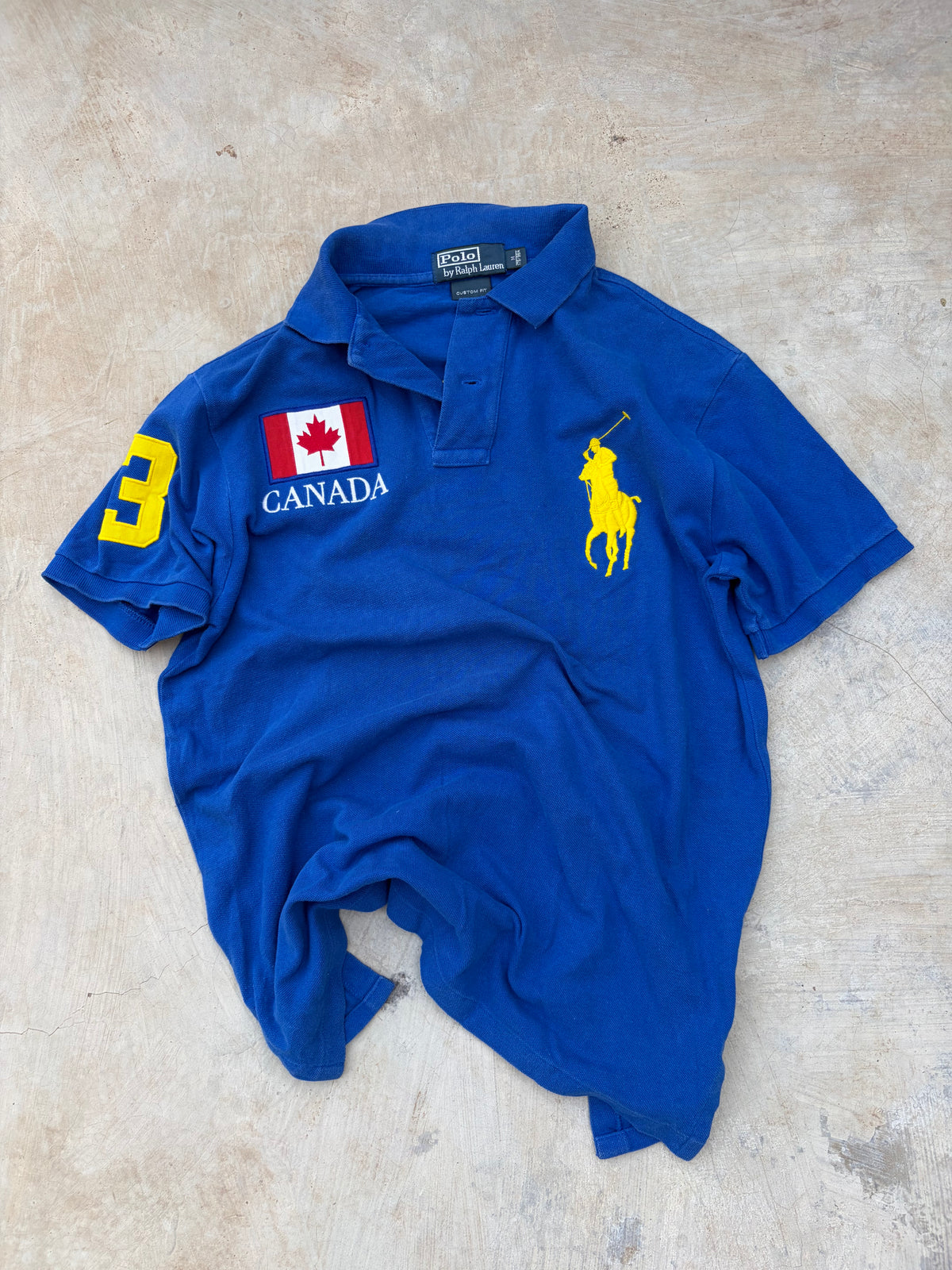 Vintage Polo Ralph Lauren Canada Big Pony Polo Shirt M