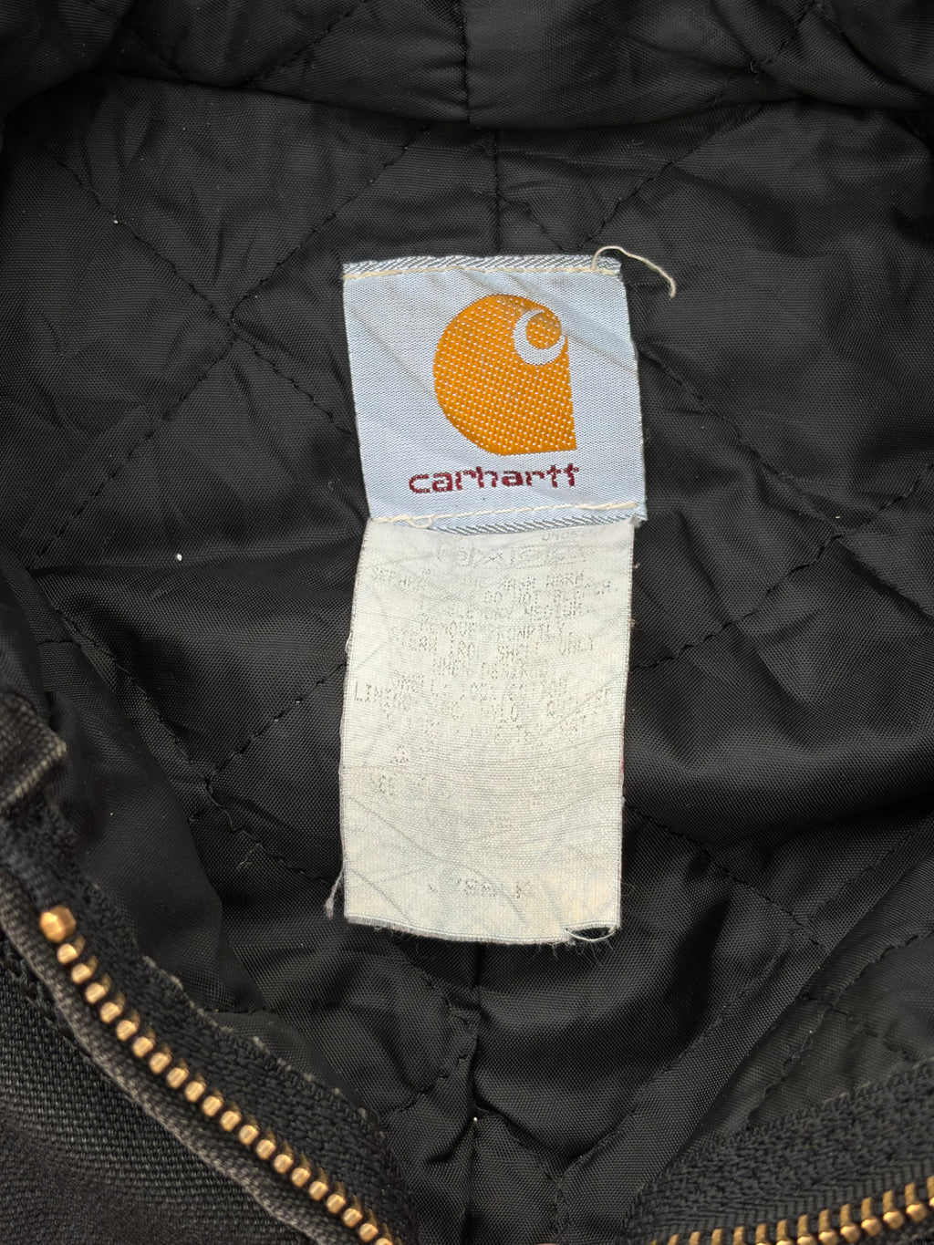Vintage 90s Carhartt Aztec Active Jacket J78 BLK L