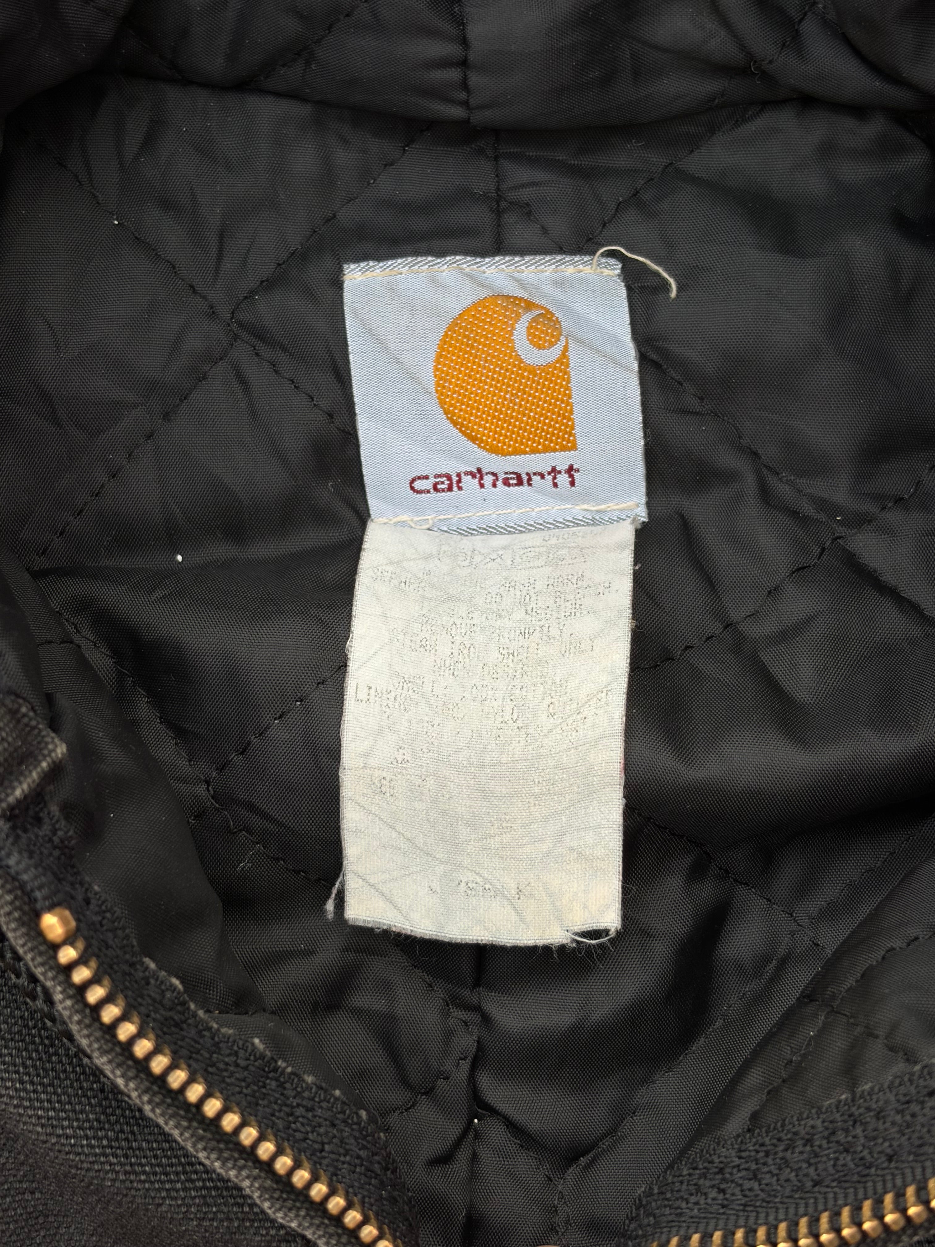 Vintage 90s Carhartt Aztec Active Jacket J78 BLK L