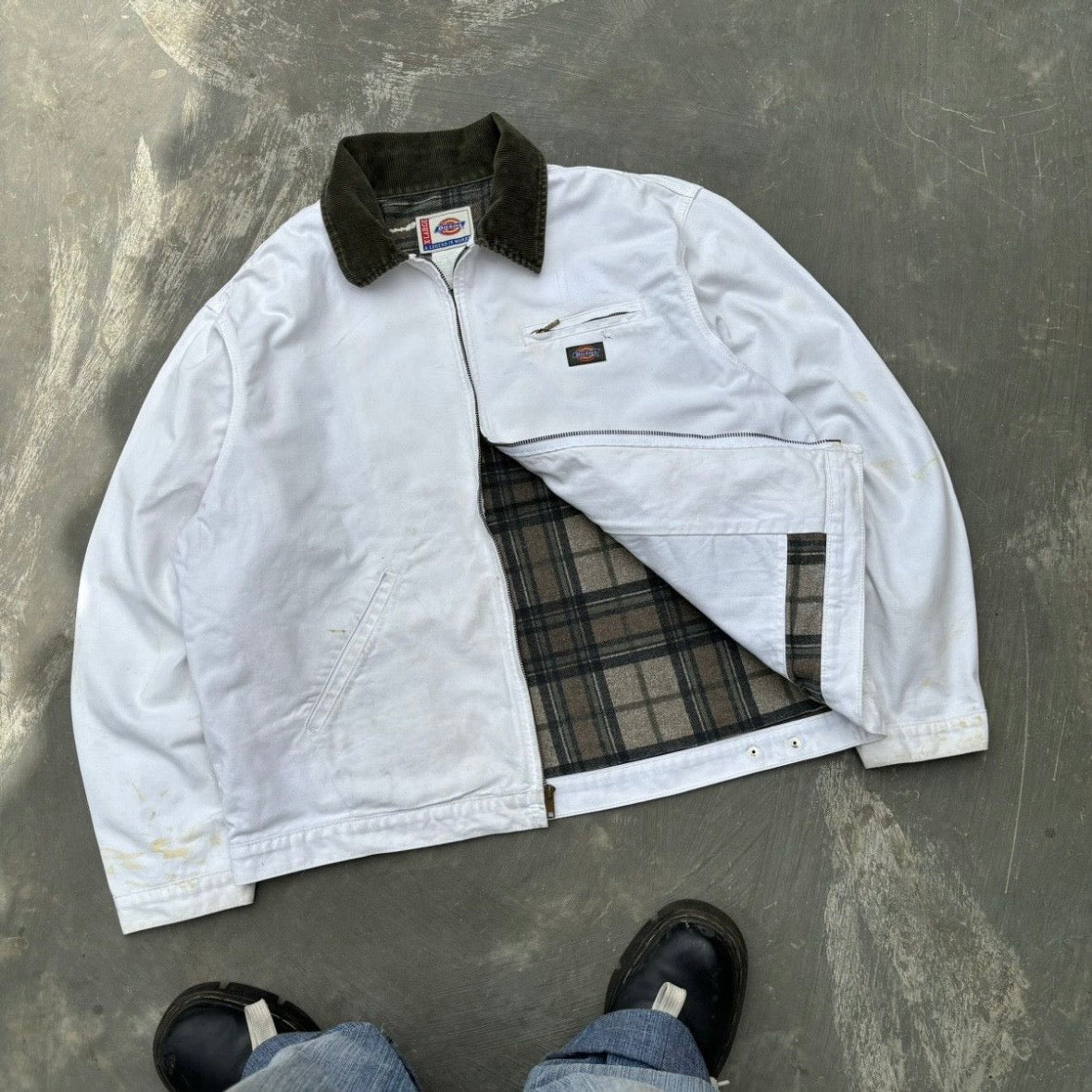 Vintage 90s Dickies Flannel Lined Jacket XL