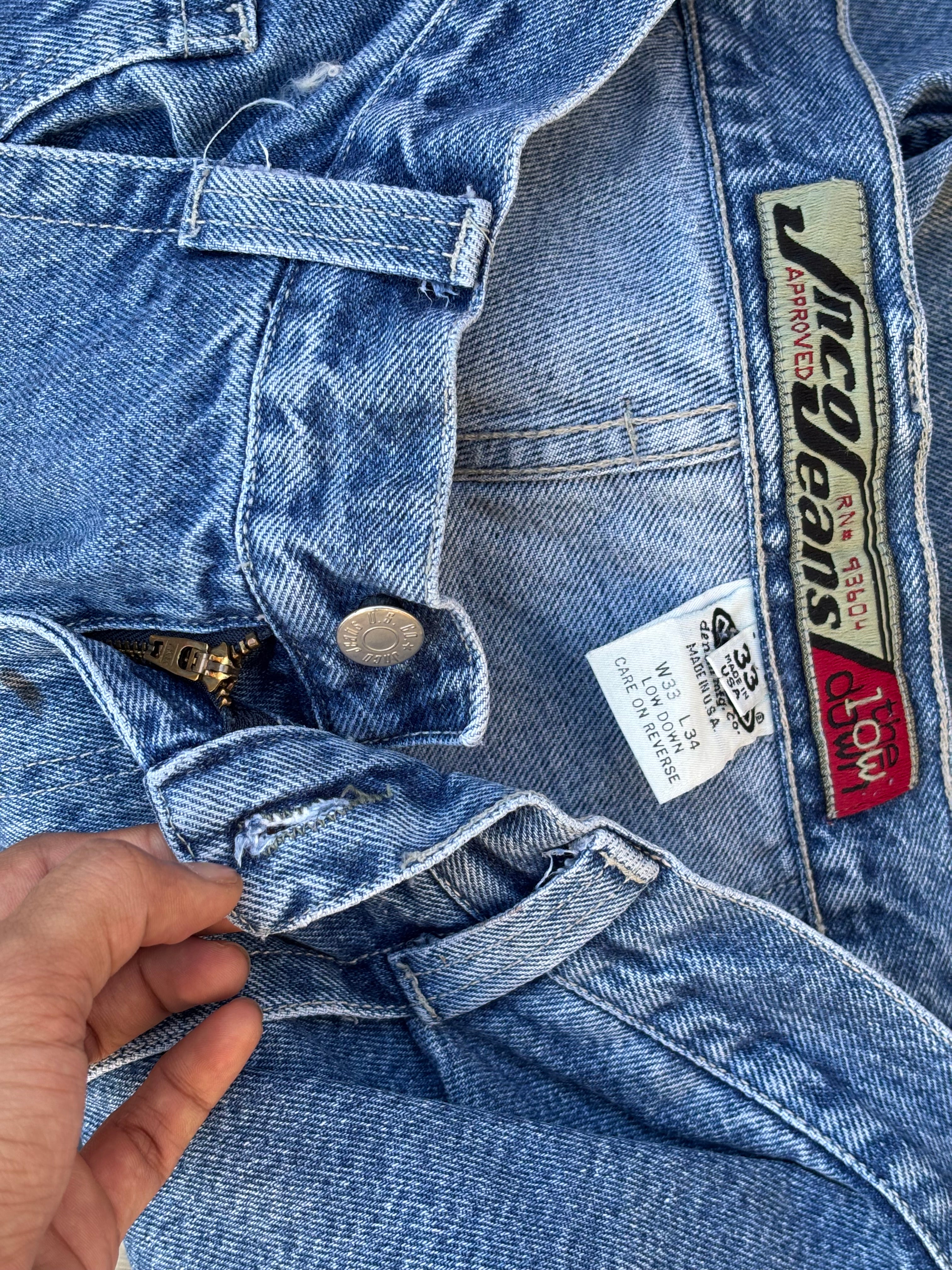 Vintage 90s Jnco Spellout Jeans 34
