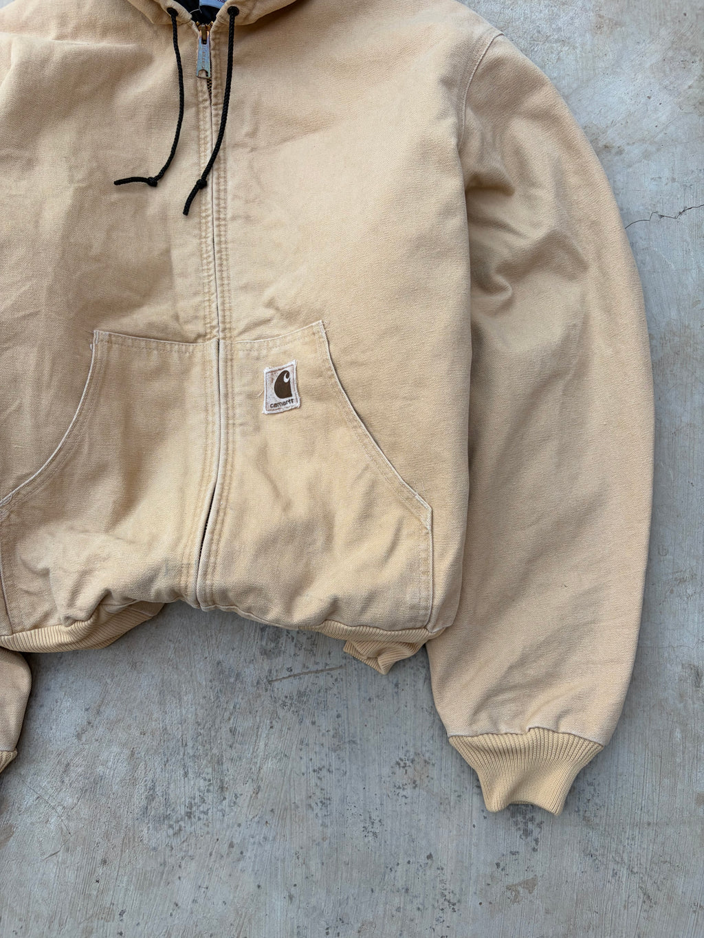 Vintage 90s Carhartt J06 WET Active Jacket Tan 1998 Rare XL