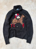 Rare Vintage Polo by Ralph Lauren Equestrian Sweater – Polo Sport Horse Knit S/M