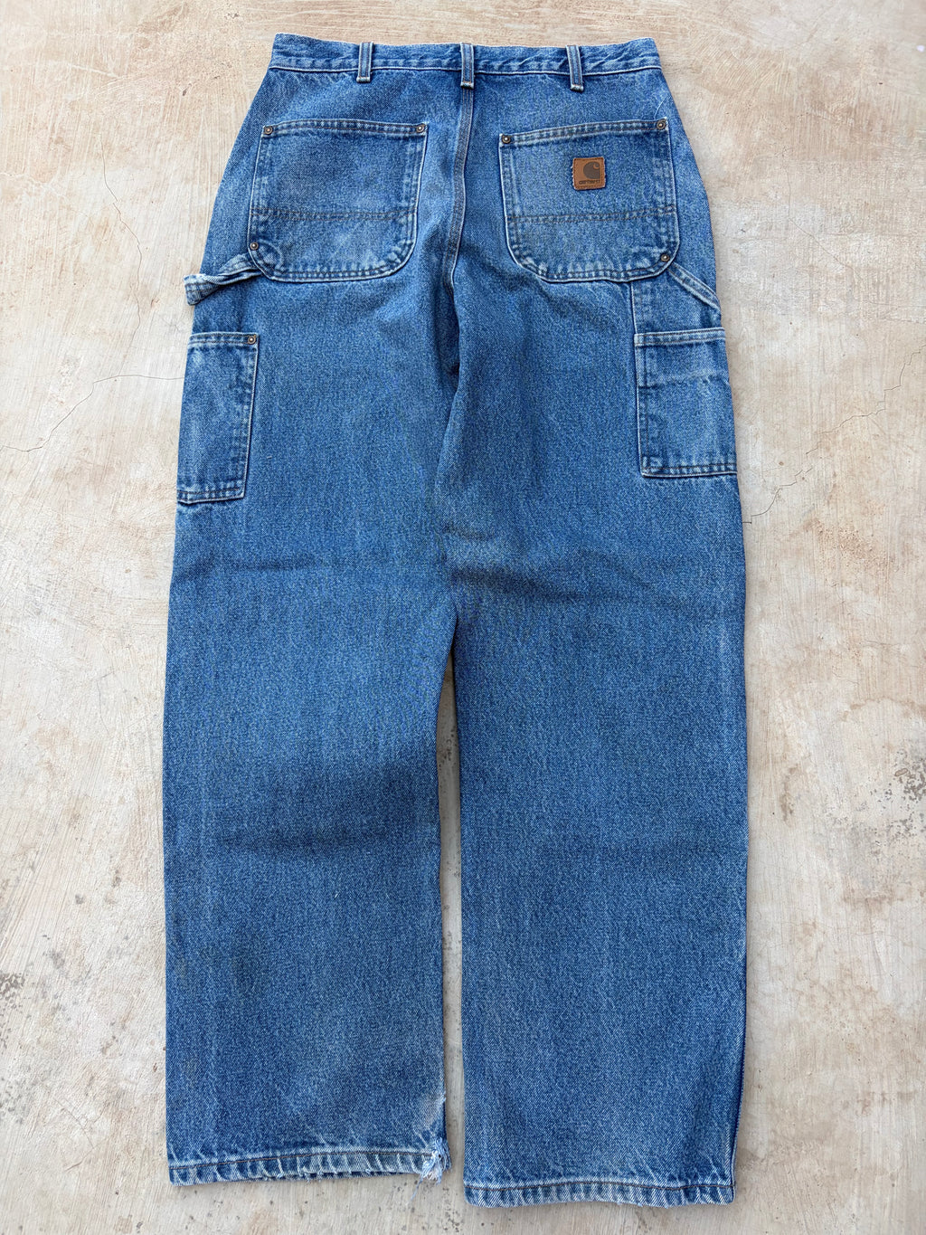 Vintage 00s Carhartt Double Knee Denim Distressed Panel 32