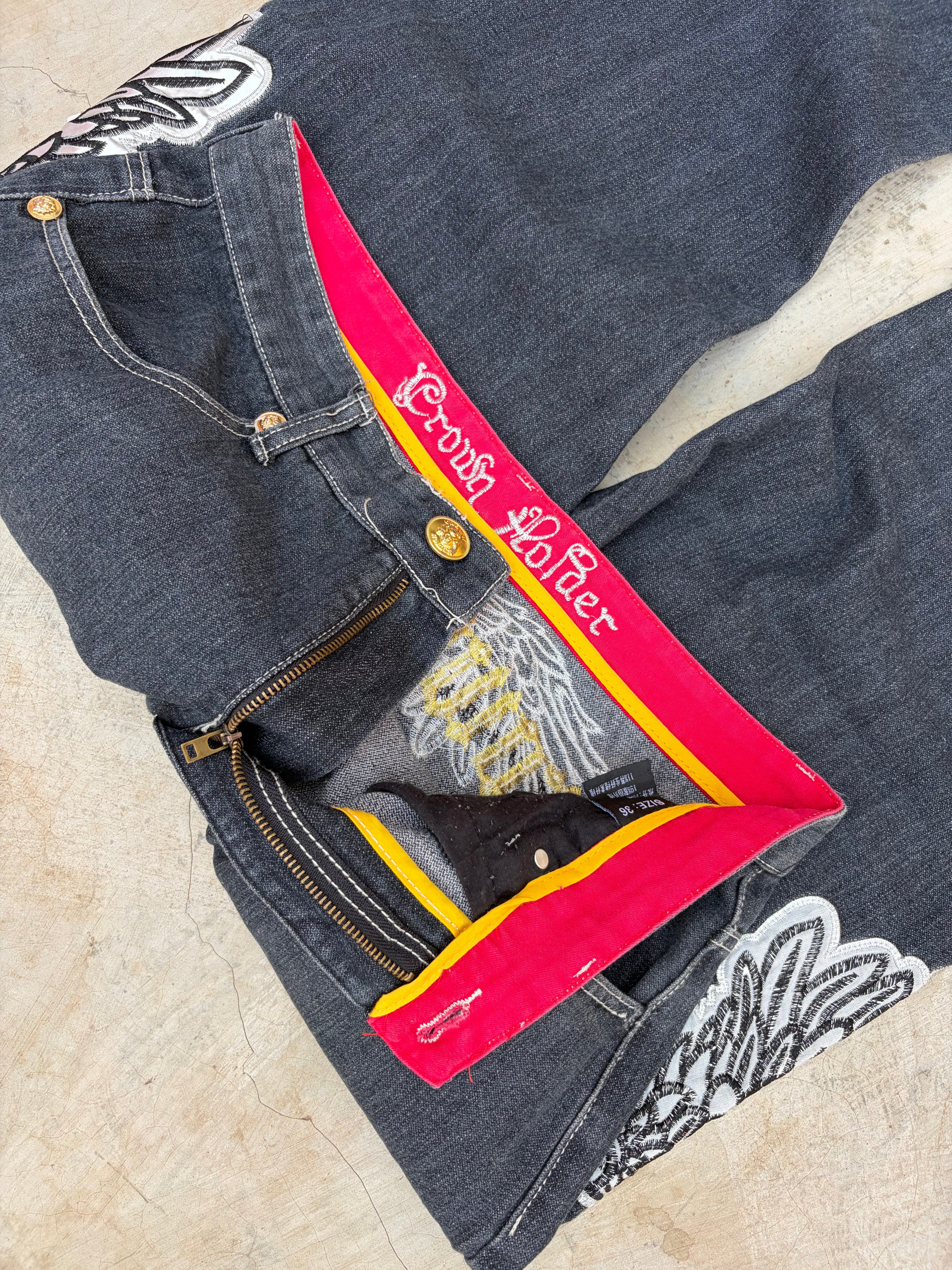 Vintage 00s Crown Holder Y2K Jeans 34