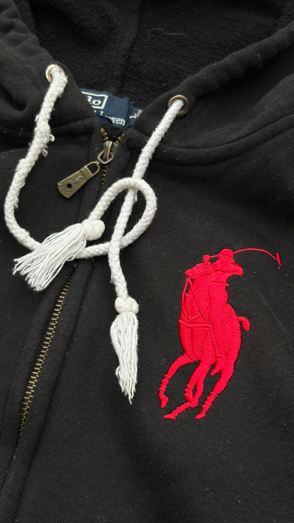 Vintage 90s Polo Ralph Lauren Zip Hoodie M
