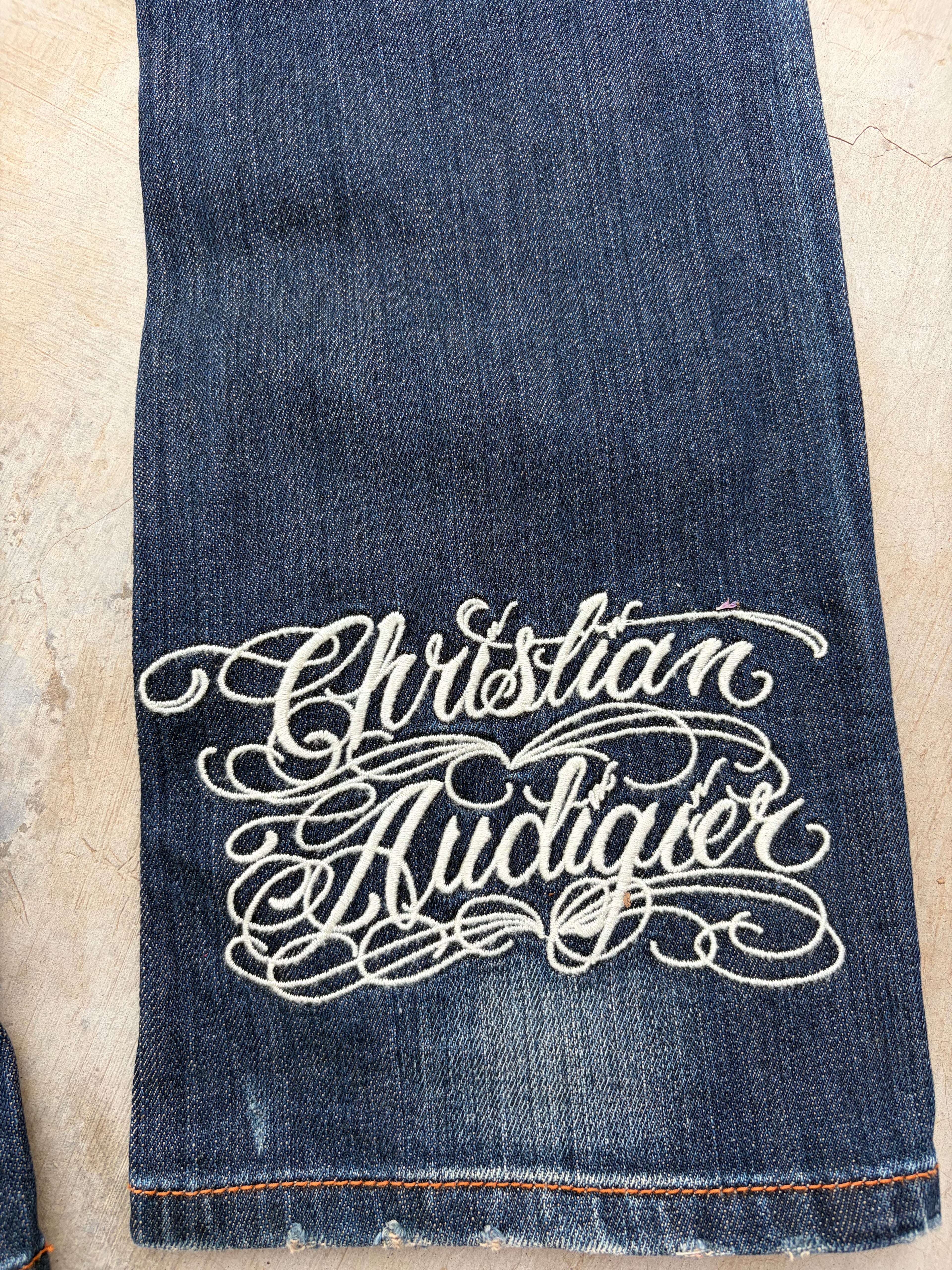 Vintage 00s Christian Audigier Death Jeans Unisex 31