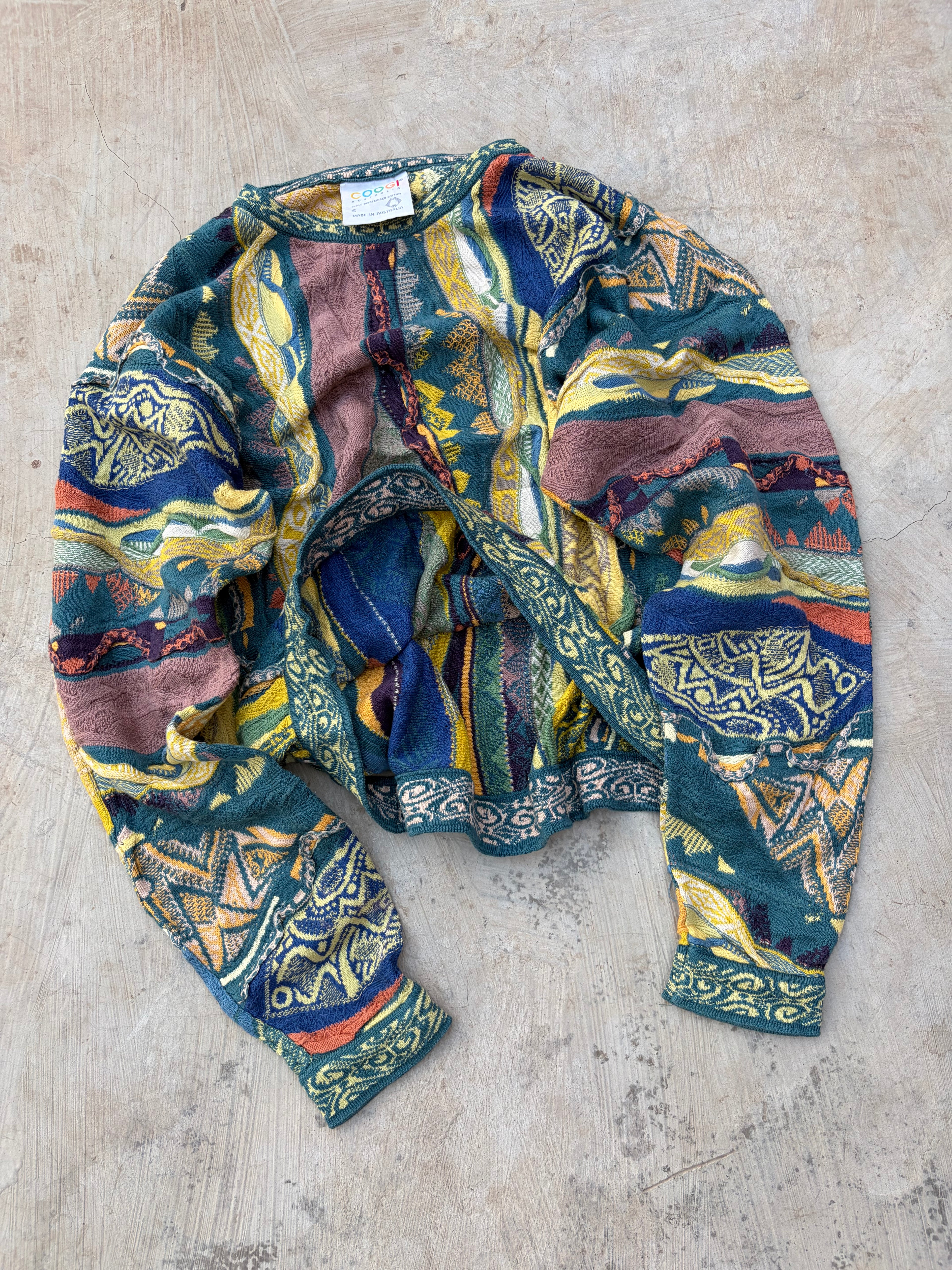 Vintage 90s Coogi Australia Mercerised Cotton Knit Sweater L