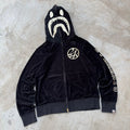 Vintage Bape 24 Karat Full Zip Shark Hoodie L