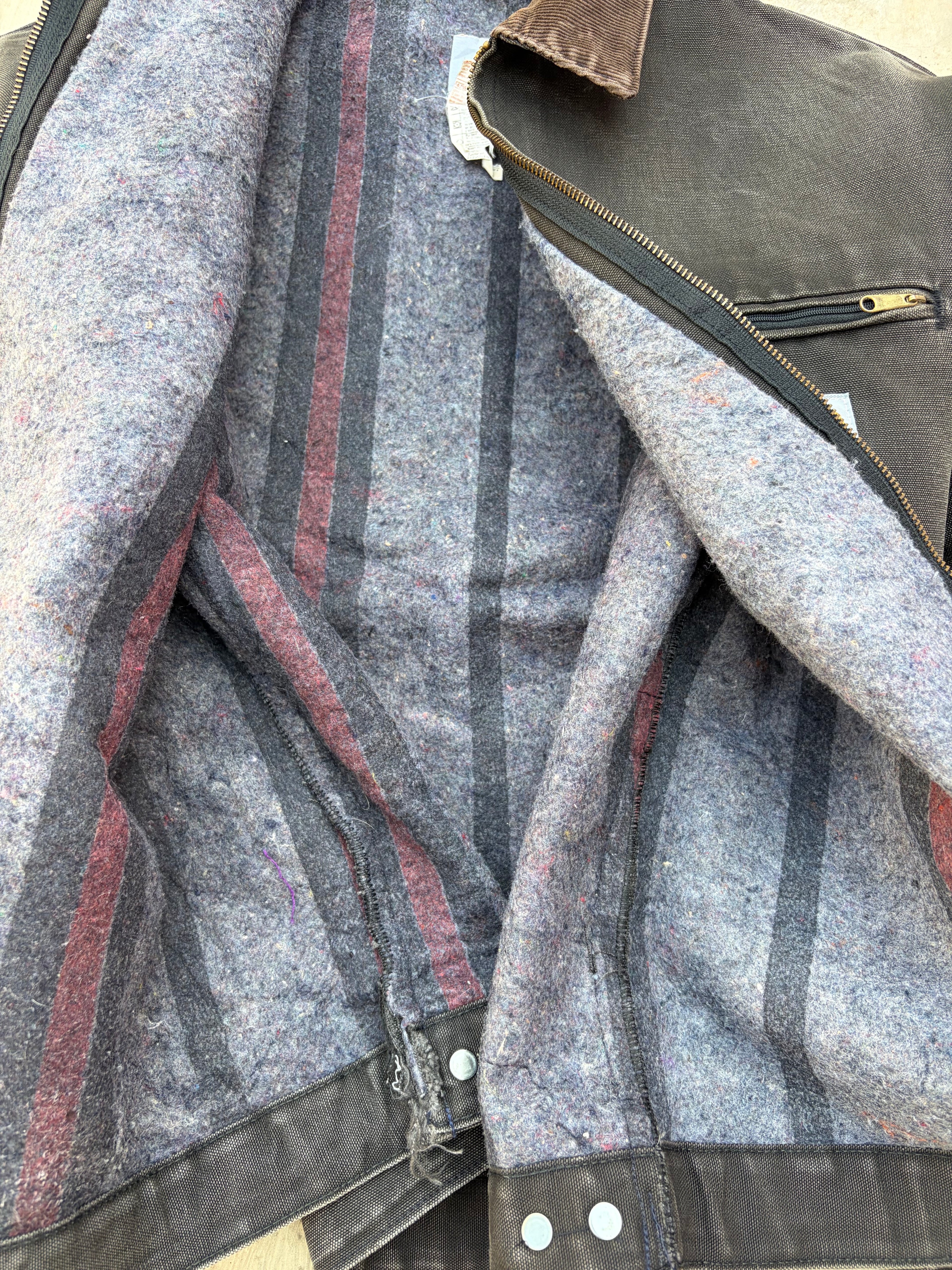 Vintage 00s Carhartt Sunfaded Detroit Jacket J01 BLK L
