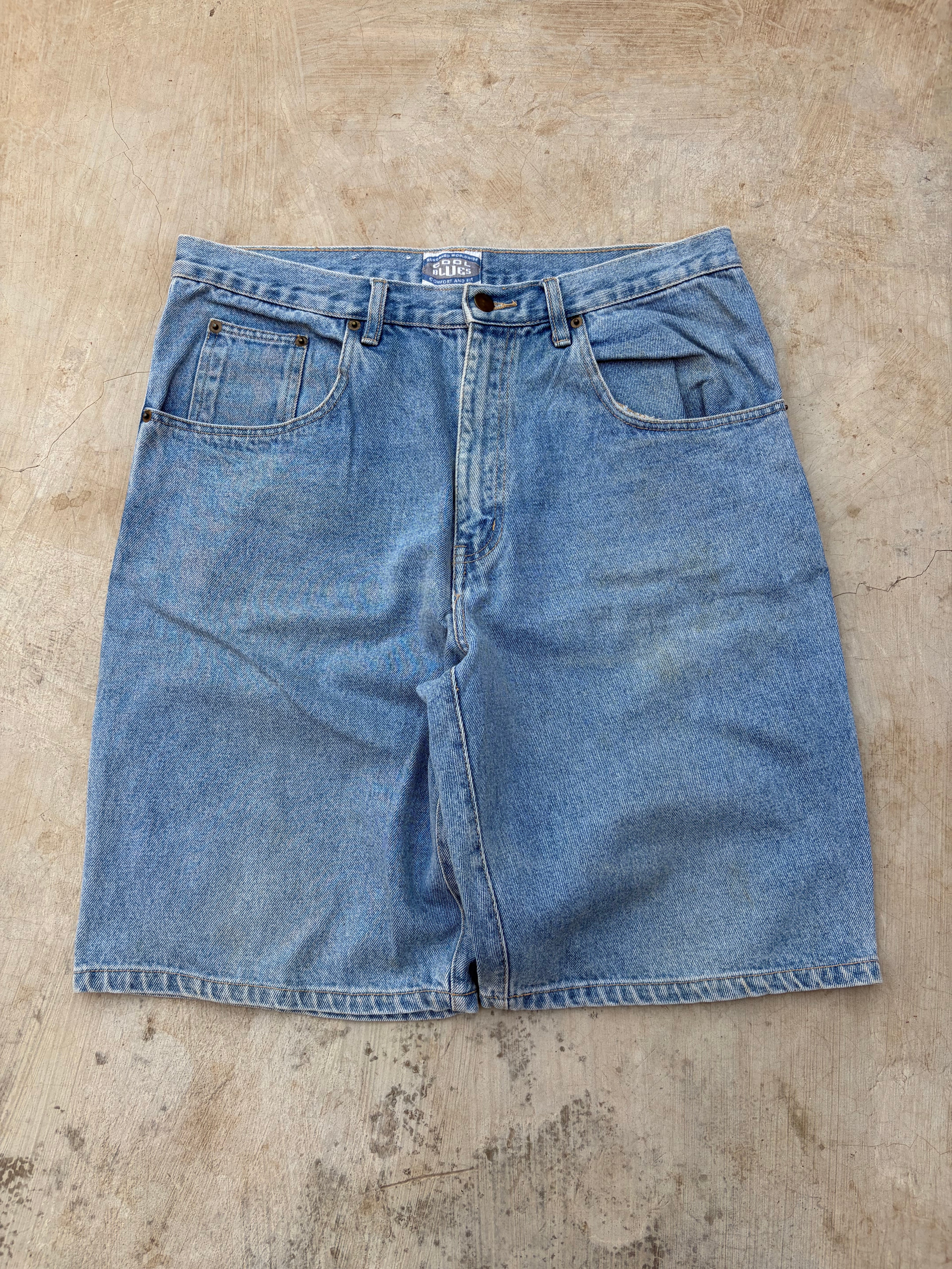 Vintage 90s Blues Jorts 34