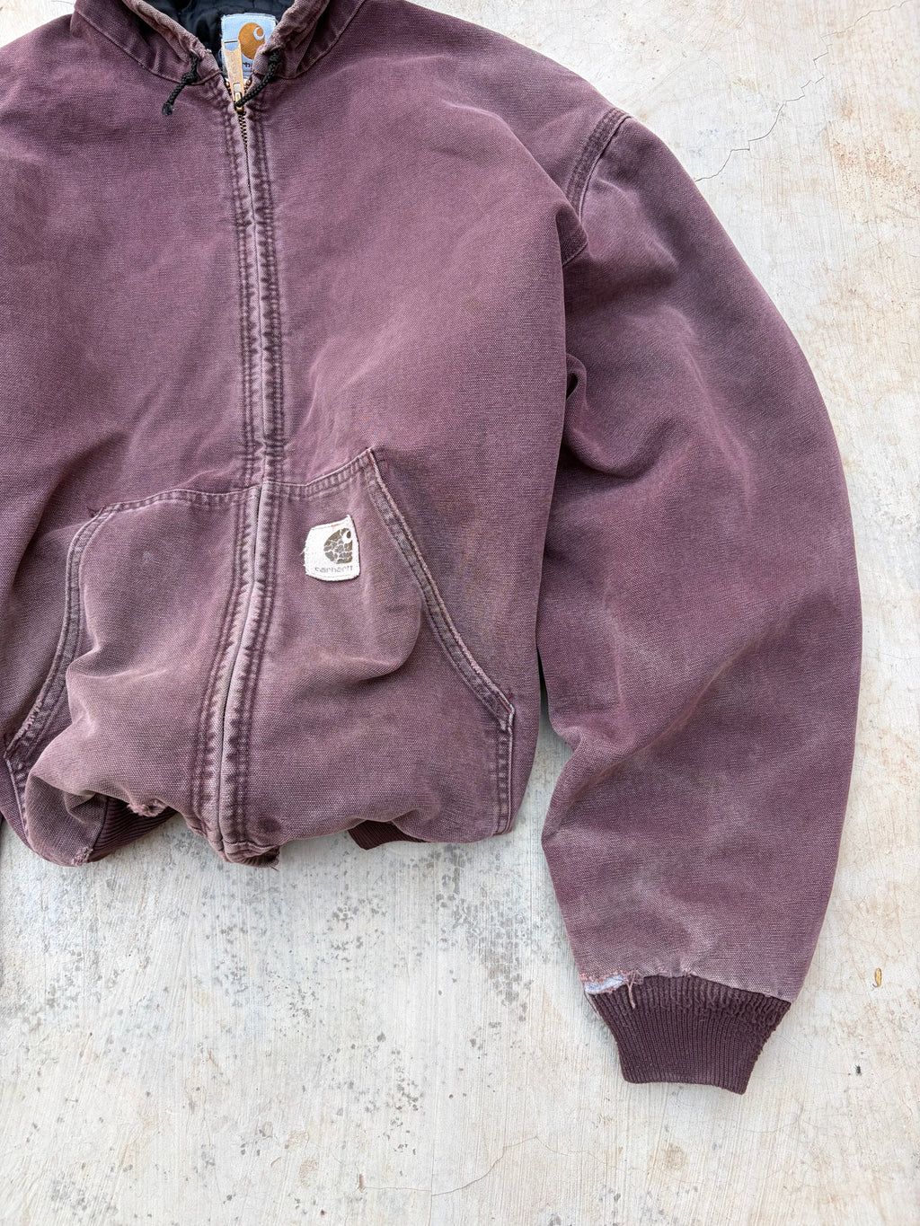 Vintage 1999 Sunfaded Carhartt Active Jacket J06 BRG XL