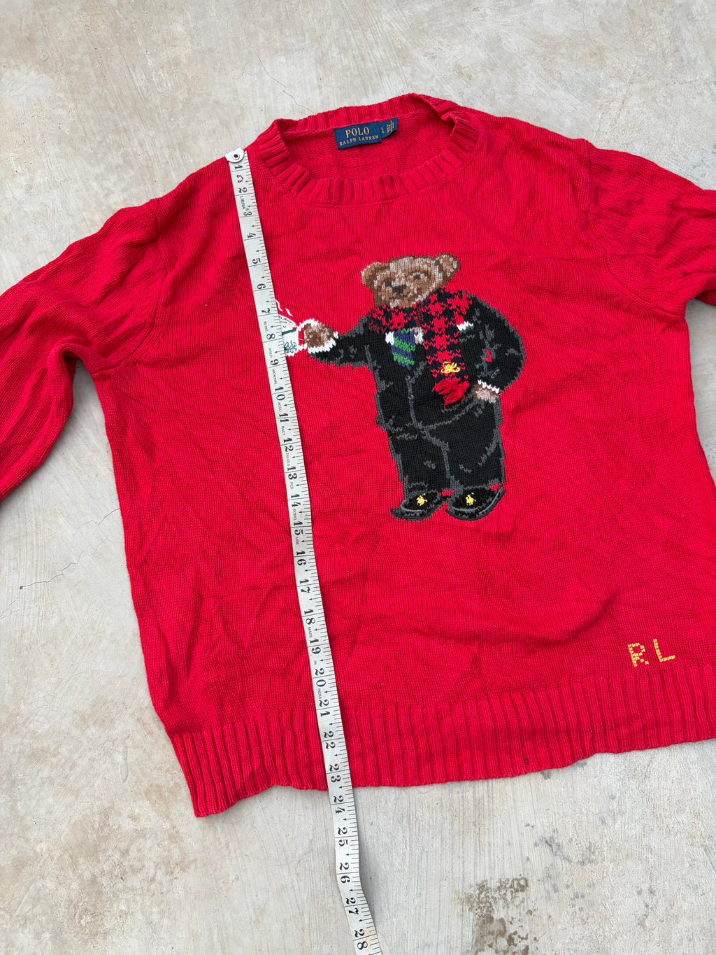 Vintage Polo Ralph Lauren Polo Bear Sweater M