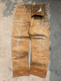 Vintage Carhartt Painted & Faded Double Knee 36