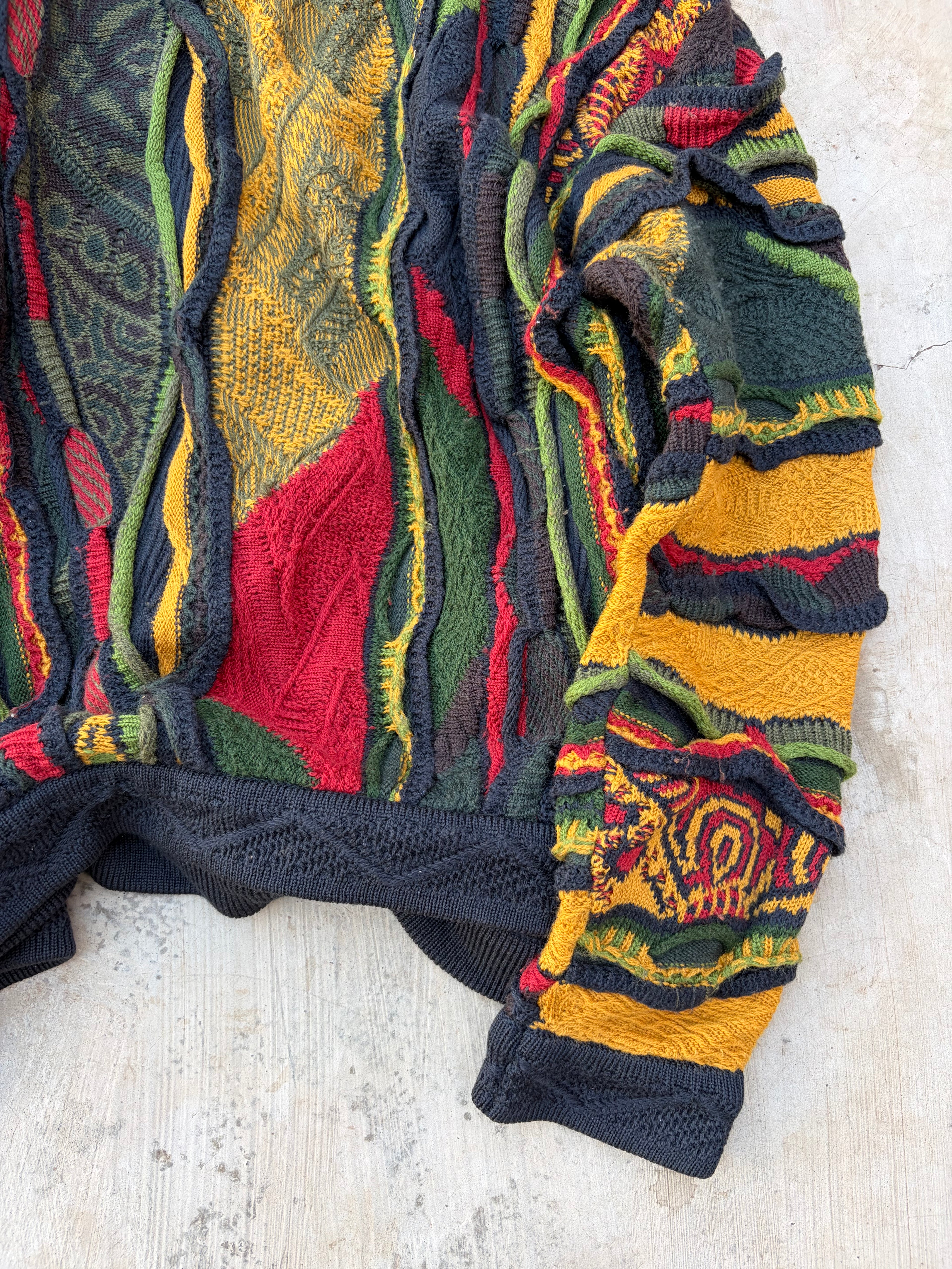 Vintage 90s COOGI Australia 3D Mercerised Cotton Knit Sweater S
