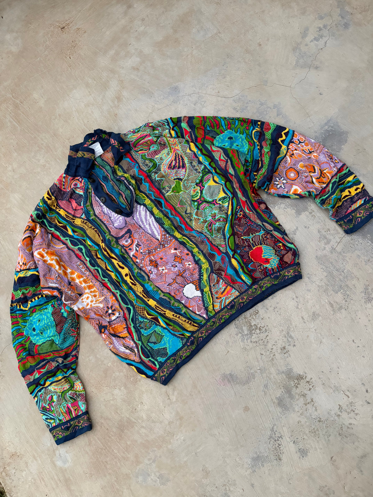 90s Ultra Rare COOGI Australia Animal Knit Sweater M