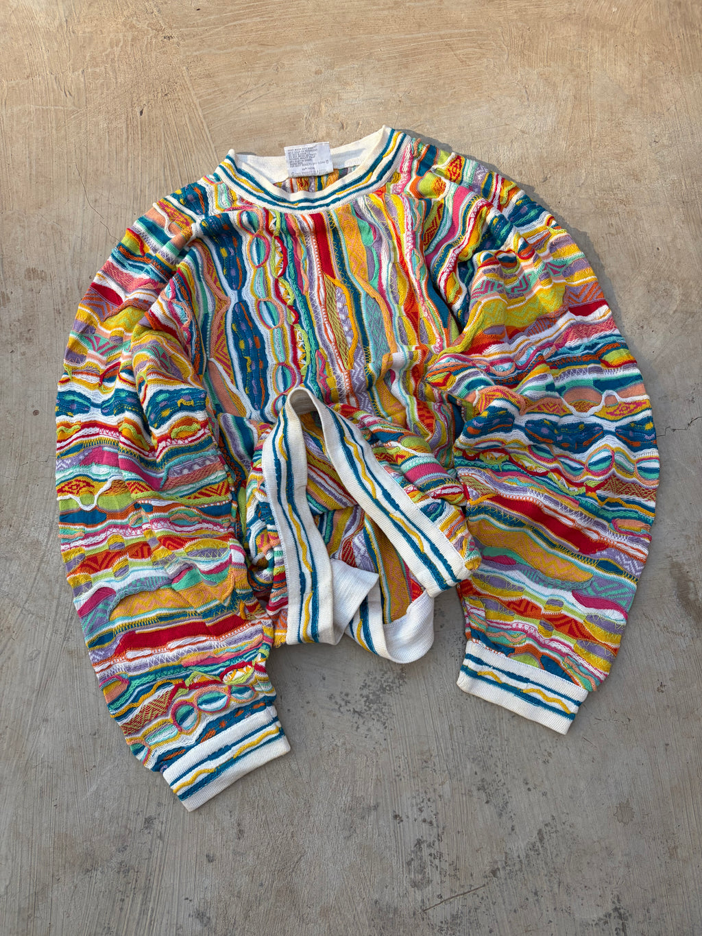 Vintage 90s COOGI Australia 3D Mercerised Cotton Knit Sweater Size L