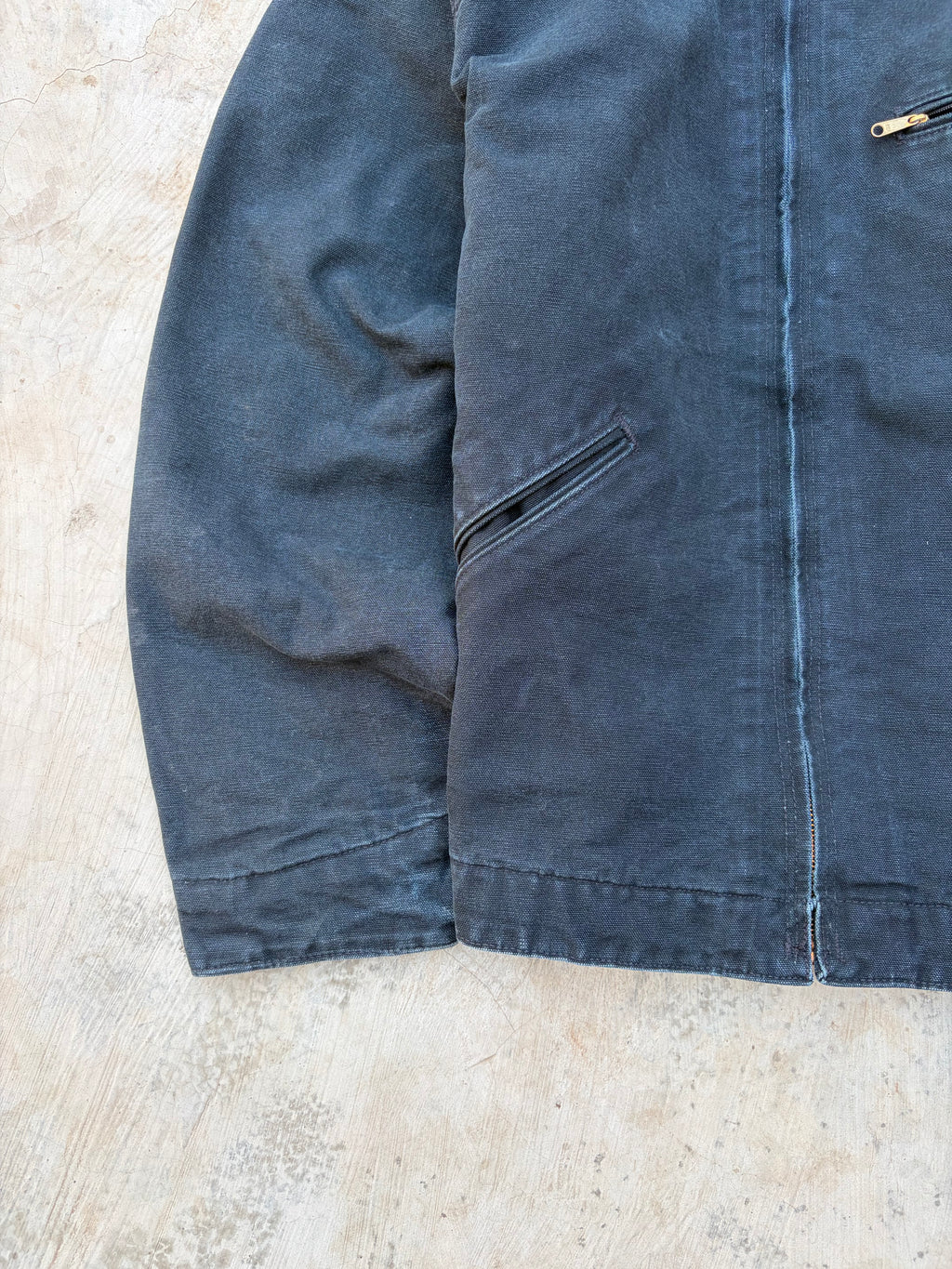 Vintage Sunfaded Carhartt Detroit Jacket EJ001 BLK L