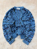 Vintage COOGI Blues 3D Textured Knit Sweater L