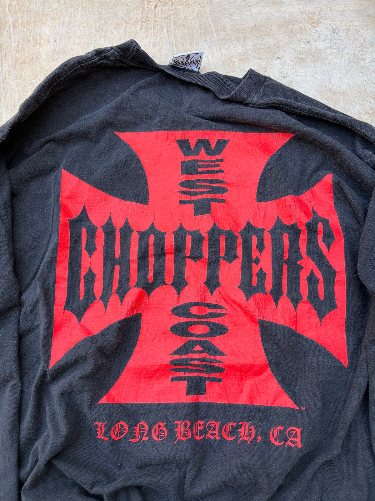 Vintage 00s West Coast Choppers Long Sleeve – Flame Skull M/L