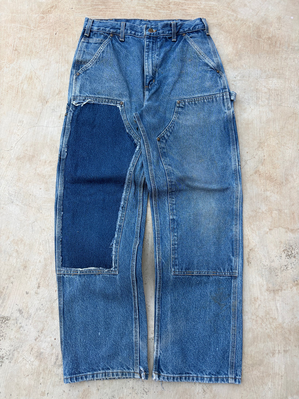Vintage 00s Carhartt Double Knee Denim Distressed Panel 32