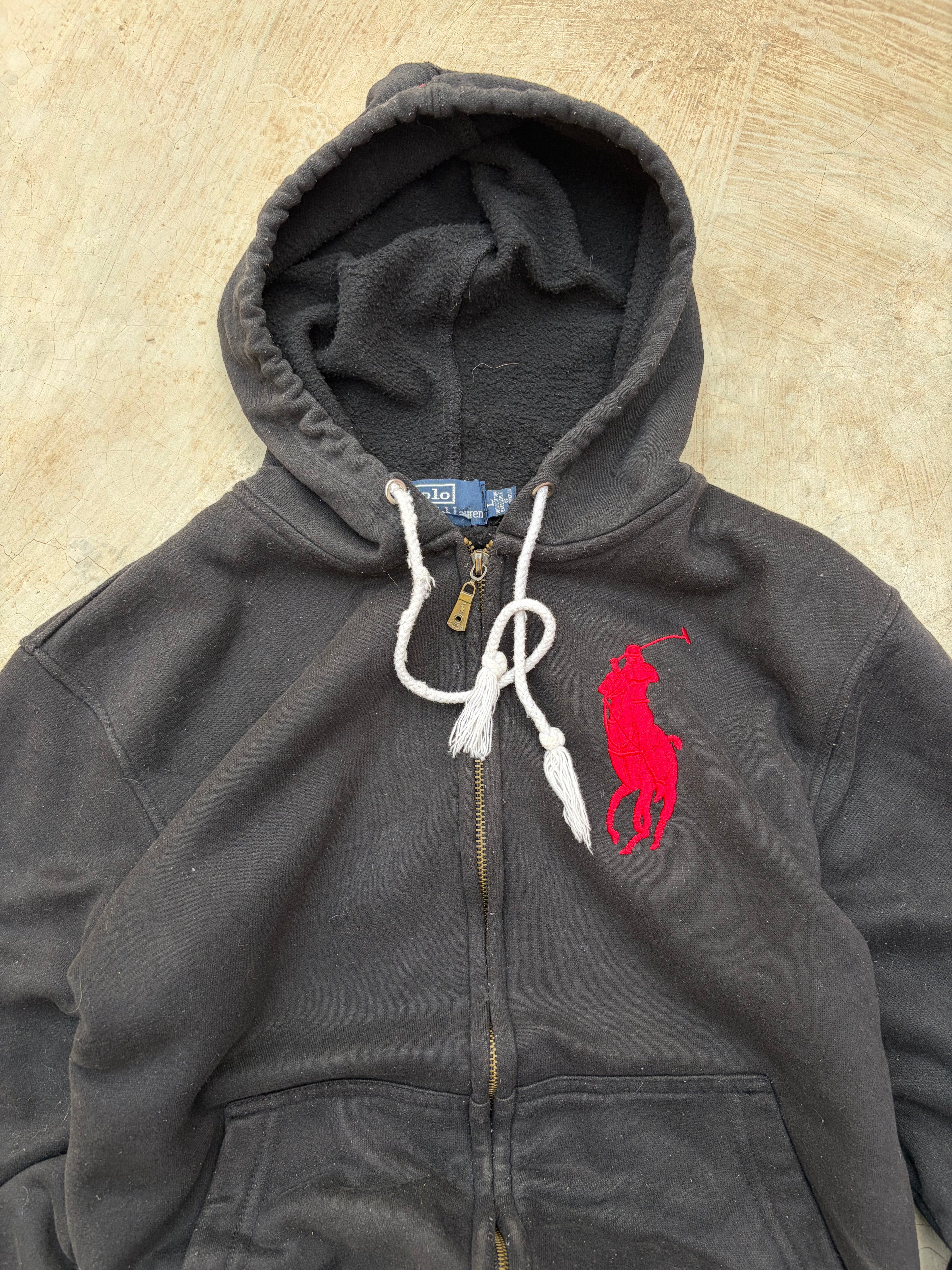 Vintage 90s Polo Ralph Lauren Zip Hoodie M