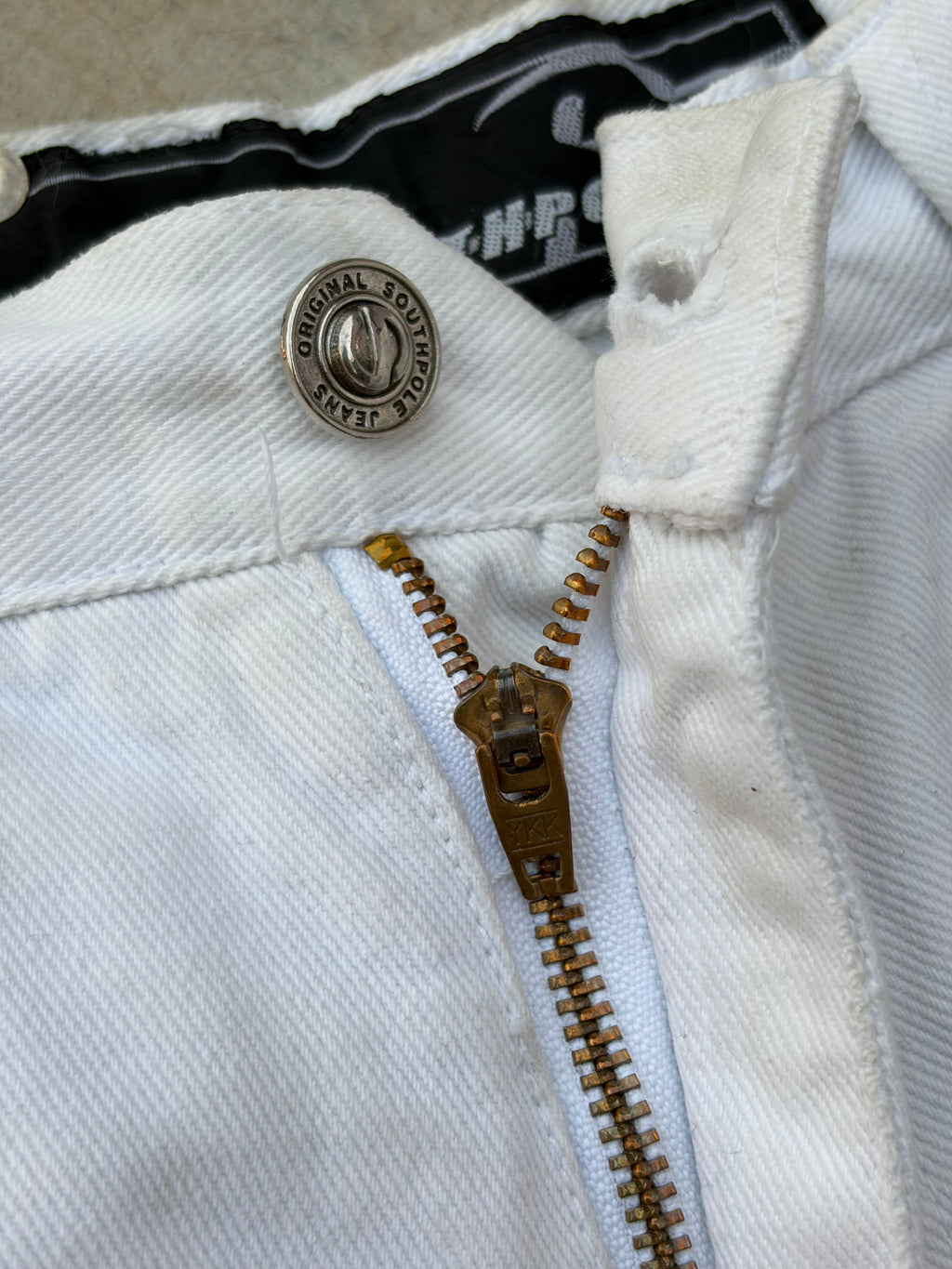 Vintage 00s Southpole Y2K White Denim Shorts 29