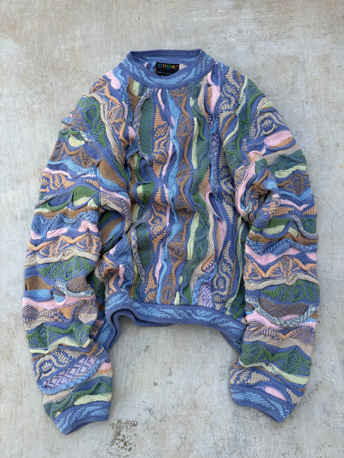 Rare 90s Vintage COOGI Australia 3D Knit Sweater M/L
