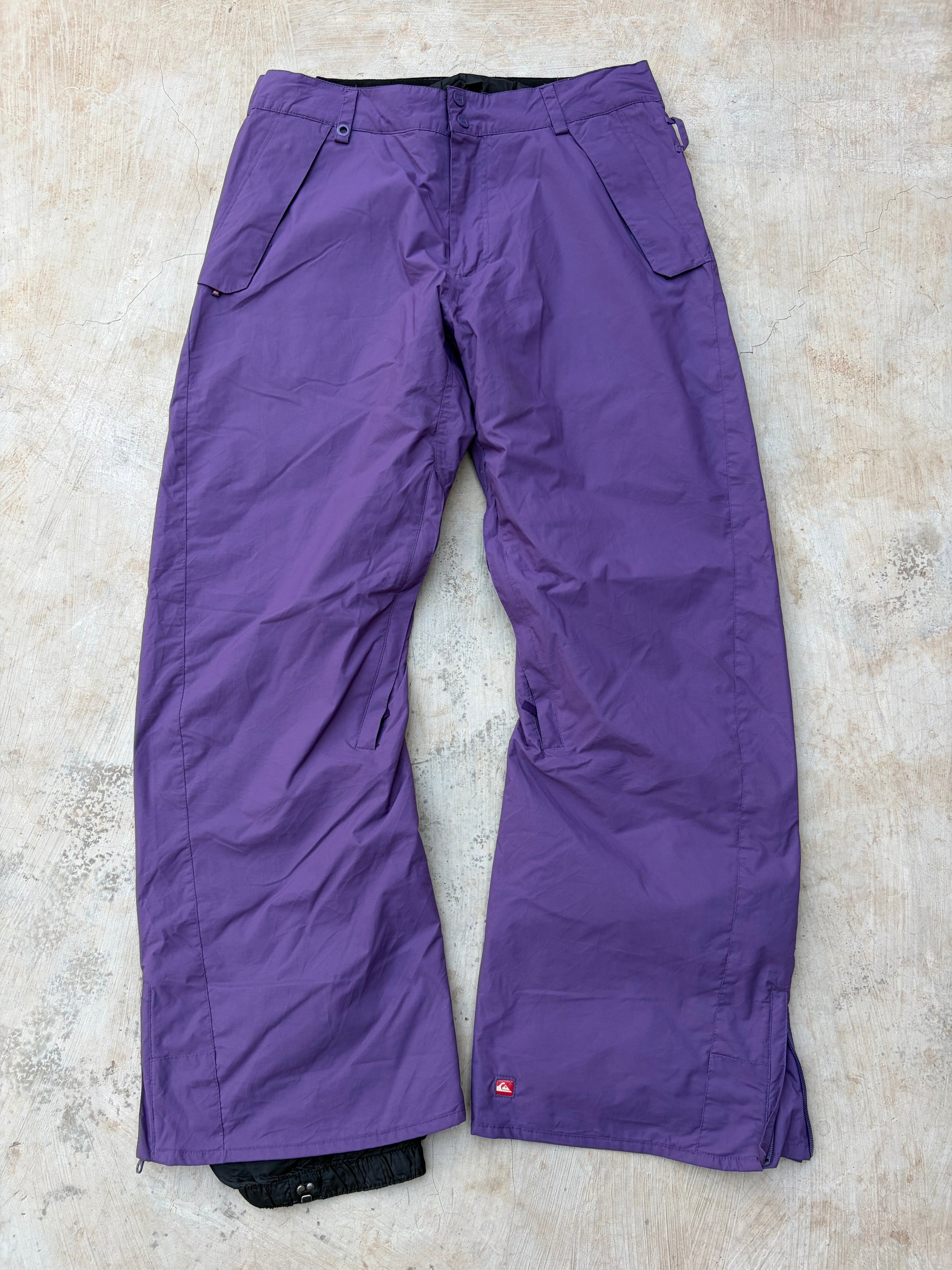 Vintage 00s Quiksilver Purple Insulated Snow Ski Pants 34