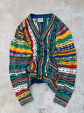 Rare Vintage CUGGI 3D Knit Cardigan M