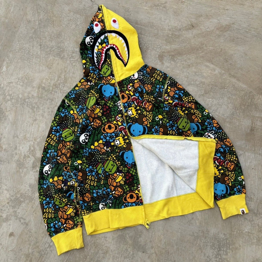 Bape Animal Safari Full Zip Shark XL