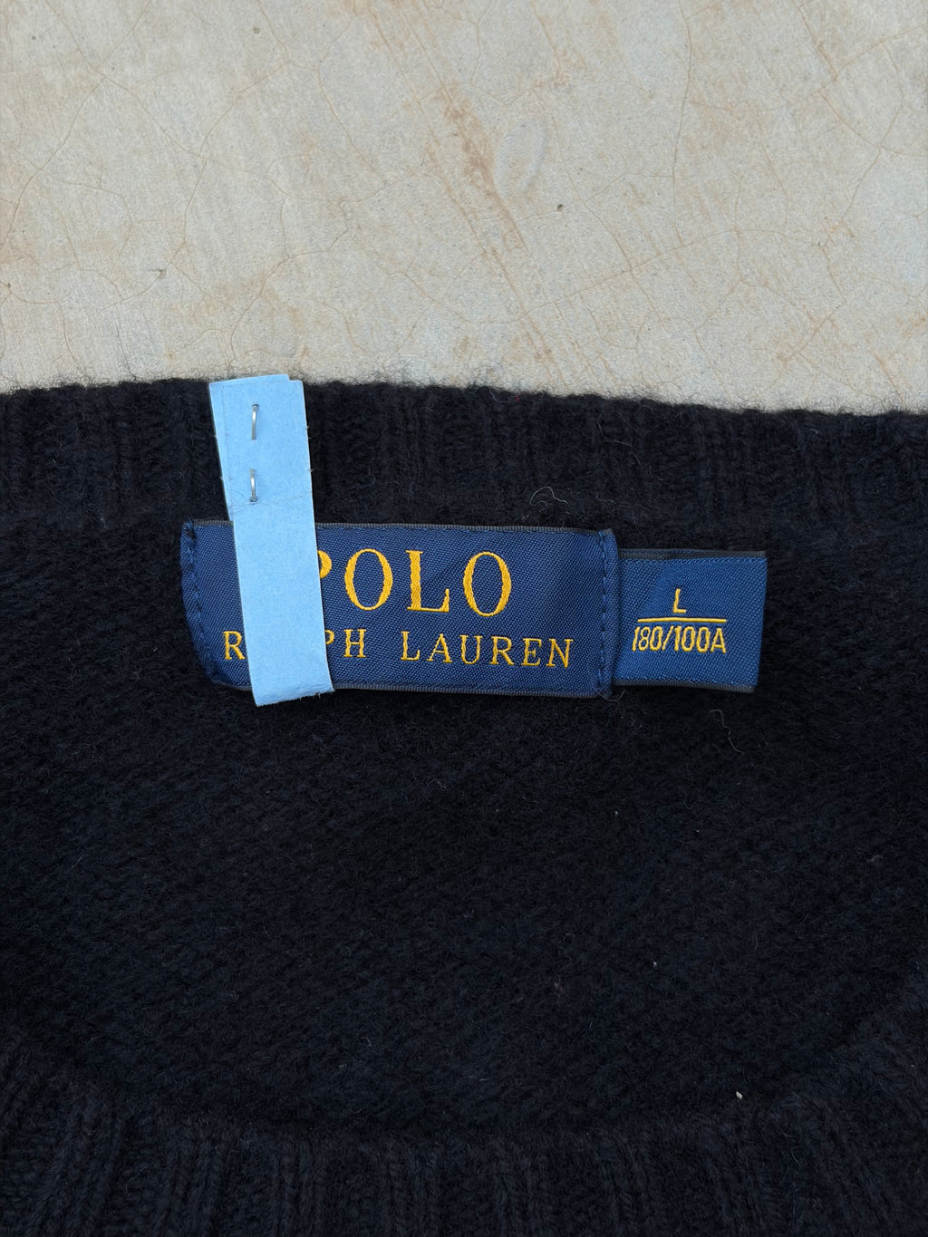 Vintage 00s Polo Ralph Lauren Ski-Bear Knit Sweater L