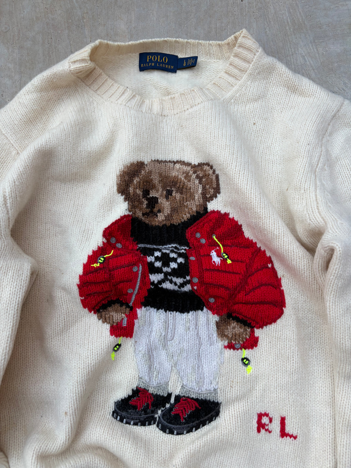 Vintage Polo Ralph Lauren Polo Bear Sweater S/M