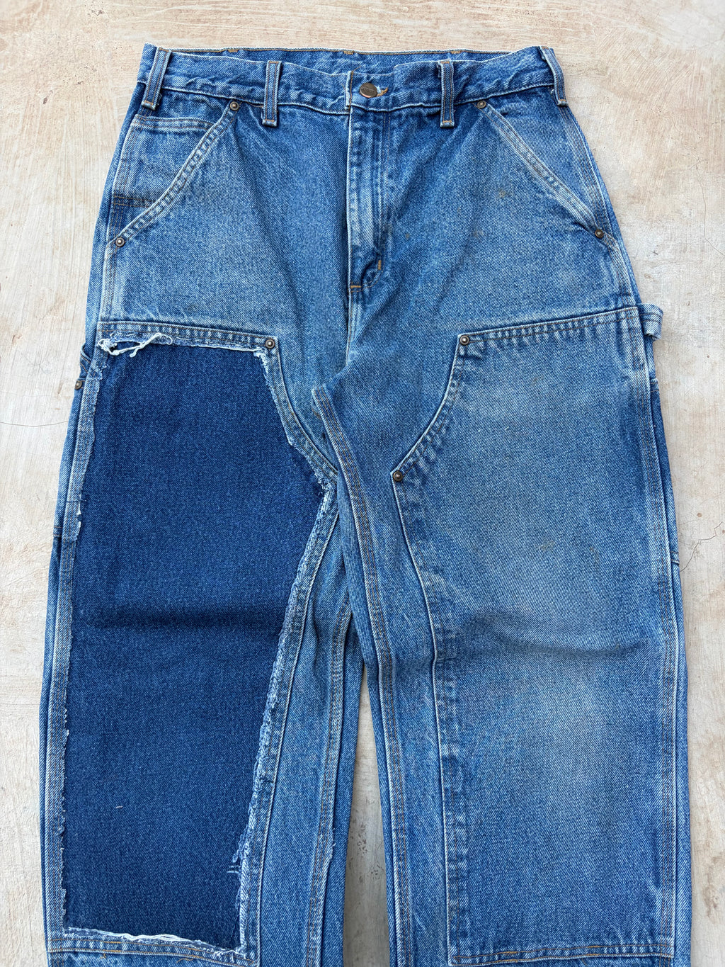 Vintage 00s Carhartt Double Knee Denim Distressed Panel 32