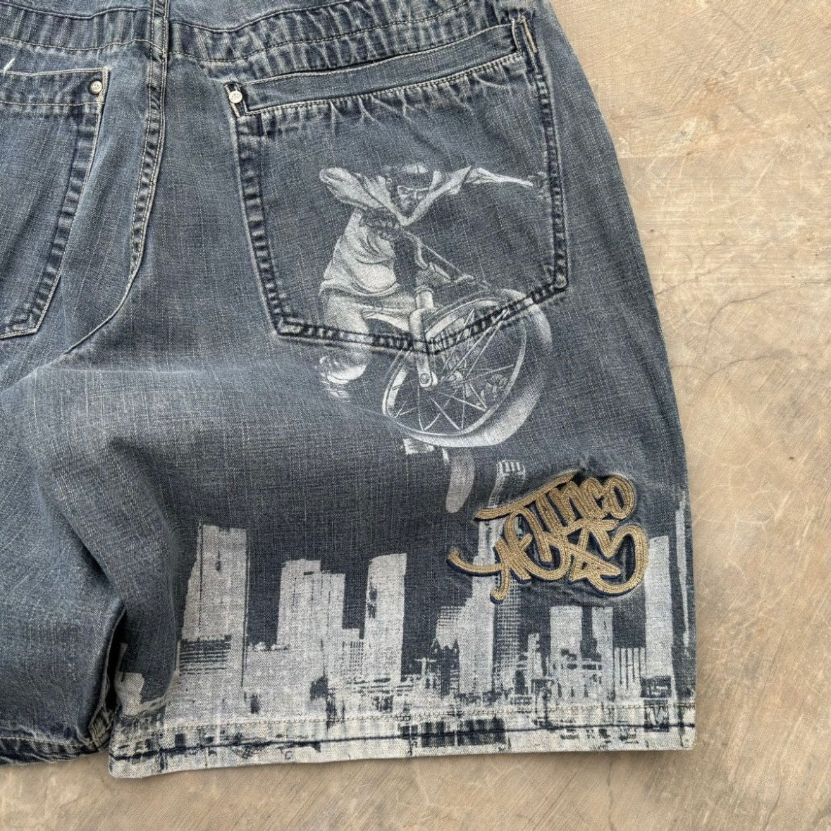 Vintage 90s Jnco Wideleg Jorts 40