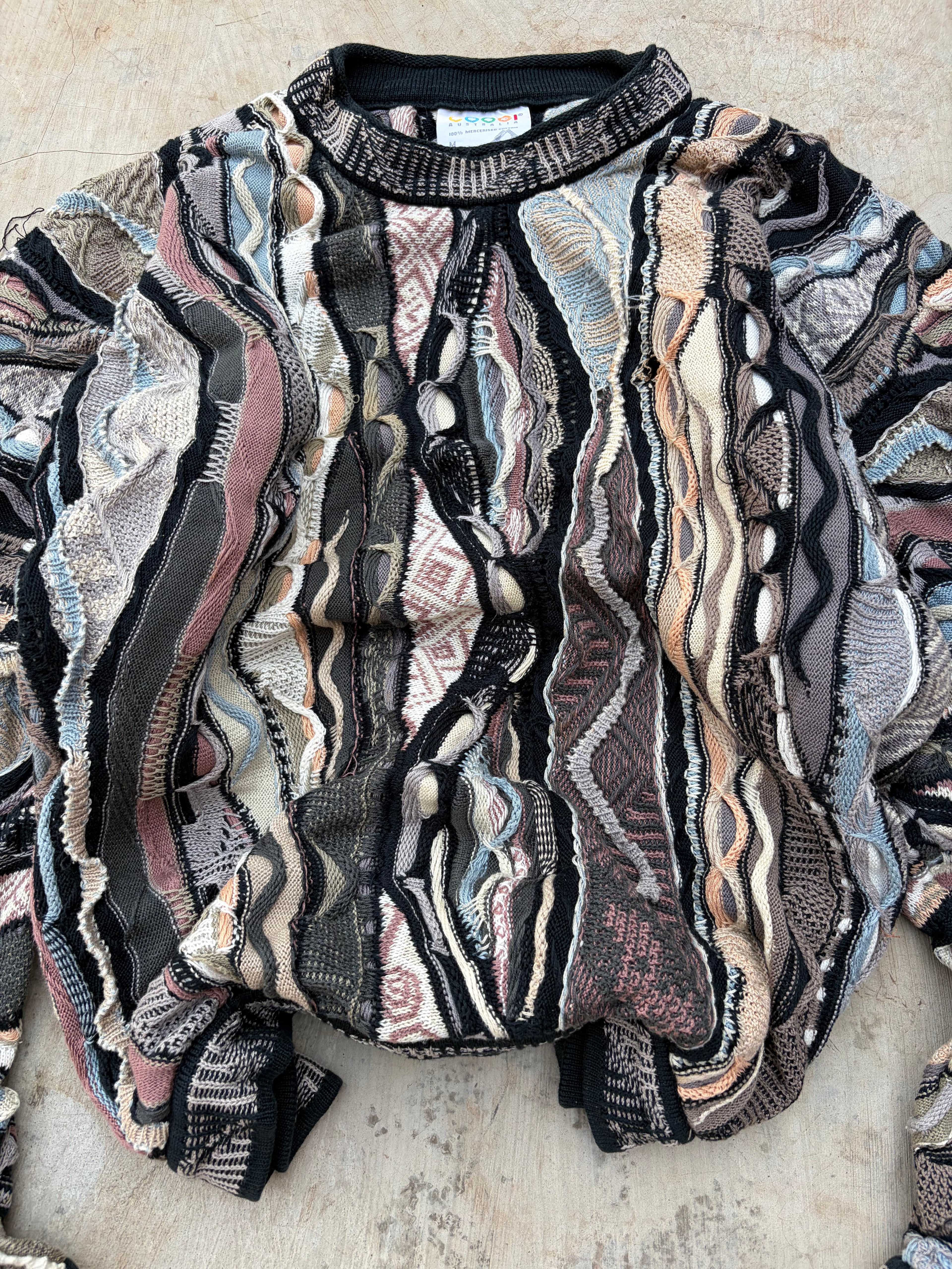 Vintage 90s Coogi 3D Knit Sweater L