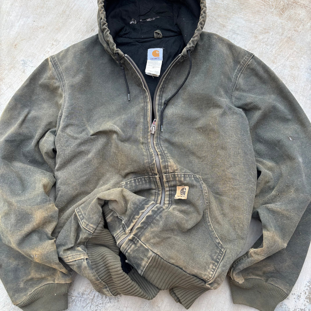 Vintage 00s Thrashed Sunfaded Carhartt Active Jacket Mos M
