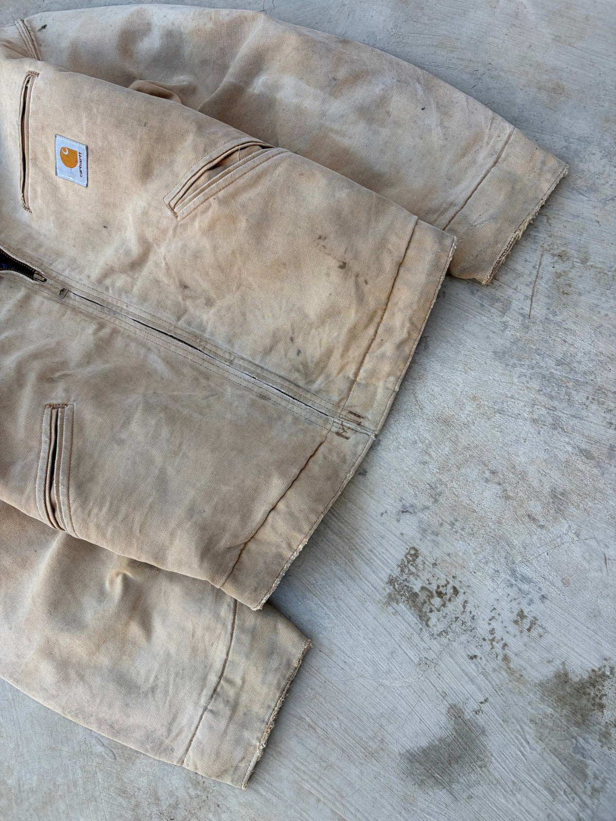 90s Vintage Carhartt Blanket-Lined Jacket – Faded Workwear M/L