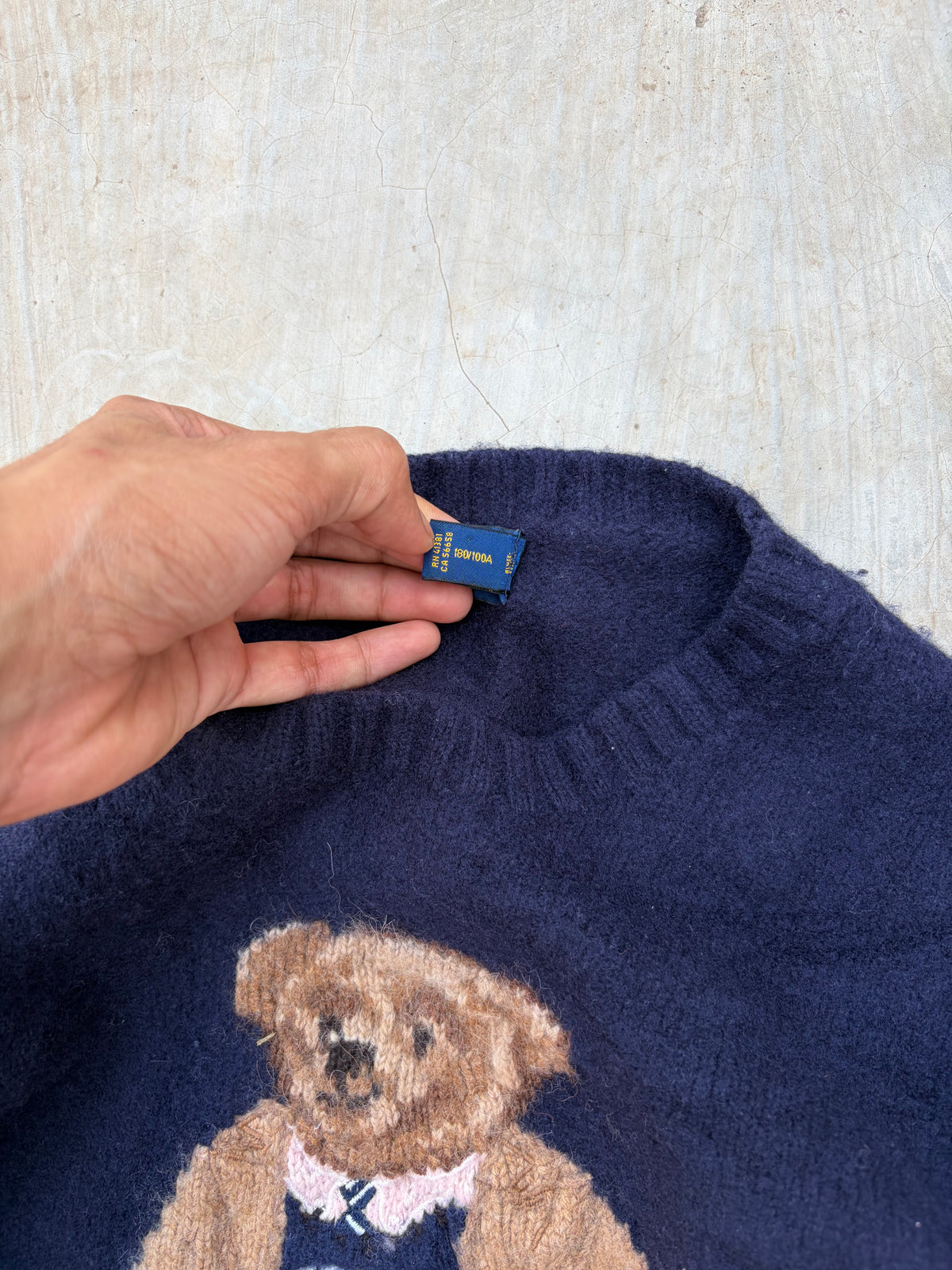 Vintage Polo Ralph Lauren Polo Bear USA Sweater S