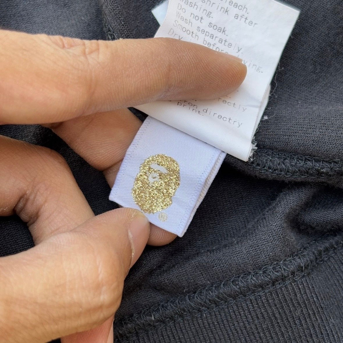 Vintage Bape 24 Karat Full Zip Shark Hoodie L