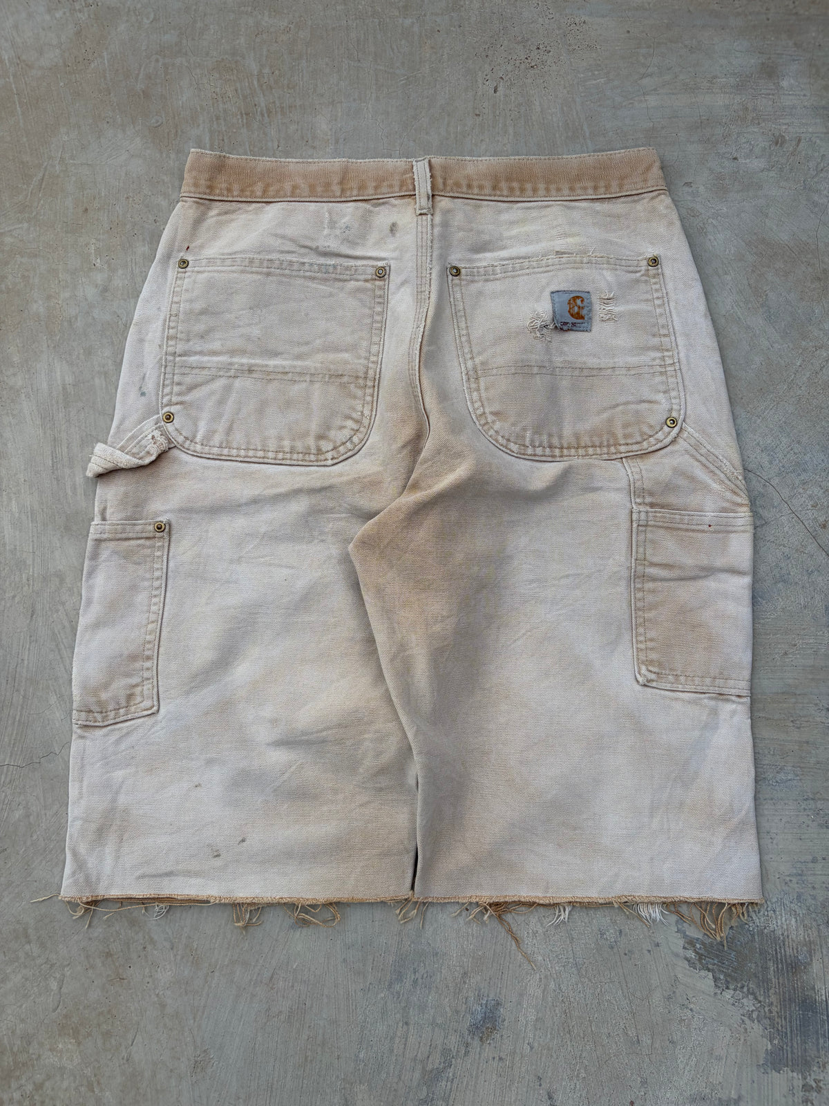 Vintage Thrashed & Faded Carhartt Double Knee Shorts 31