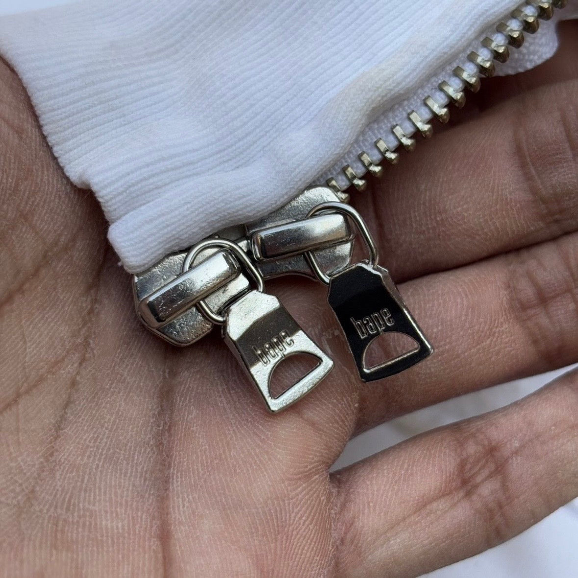 00s Vintage Bape Logo Zip up Hoodie XL